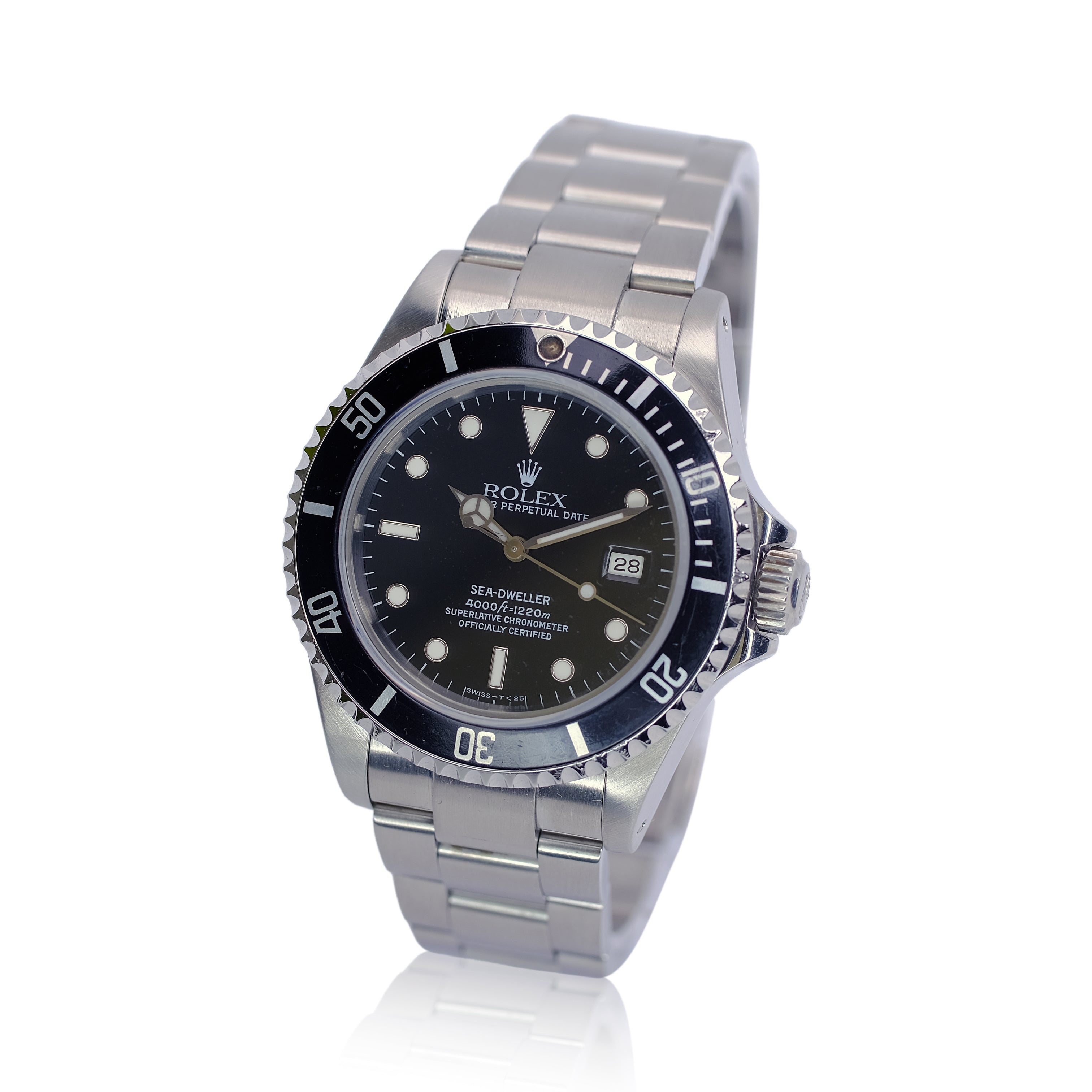 Rolex Sea-Dweller Black Dial Oyster Band SEL YR-1994 16600 - Luxuriant Concierge