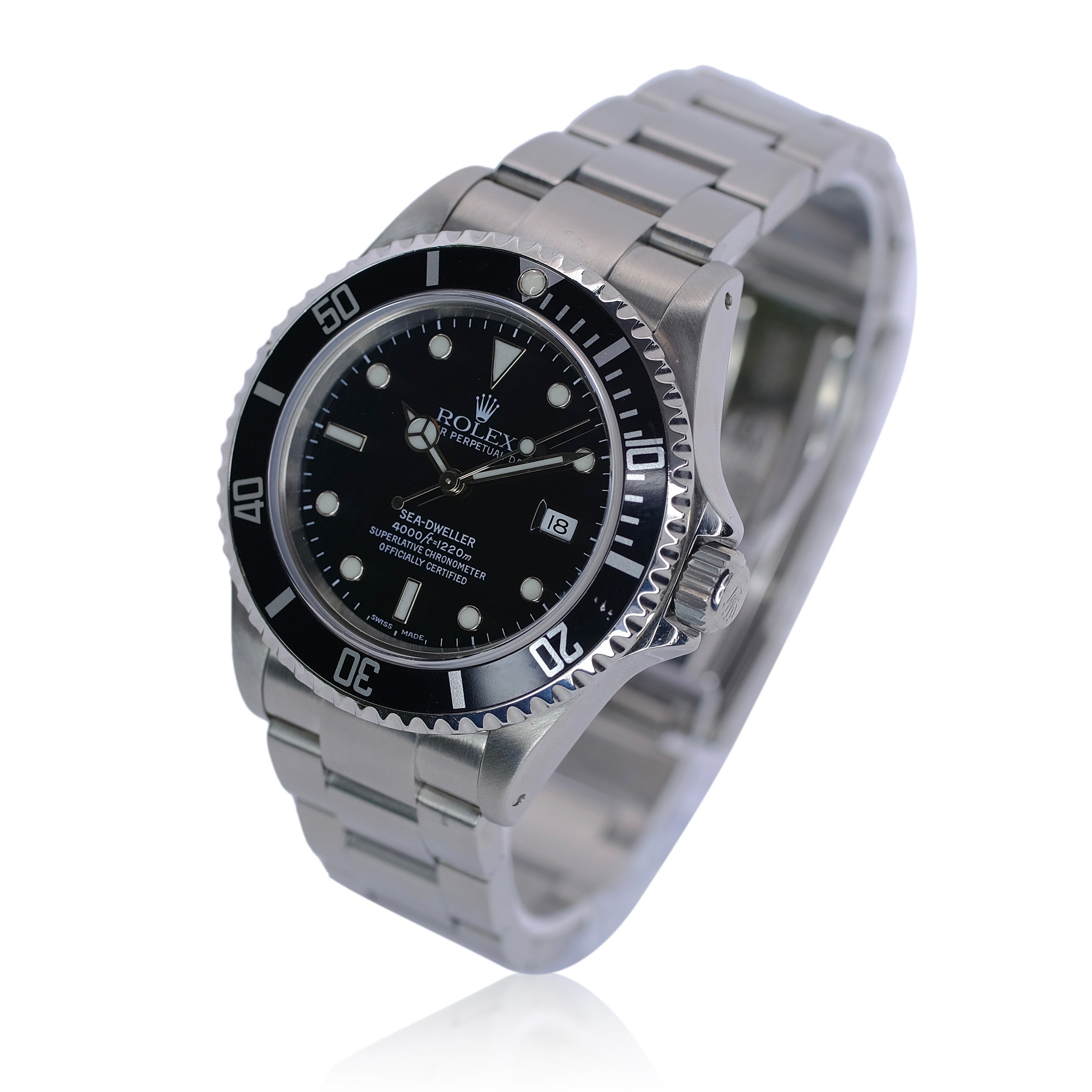 Rolex Sea-Dweller Black Dial Oyster Band SEL YR-2000 16600 - Luxuriant Concierge