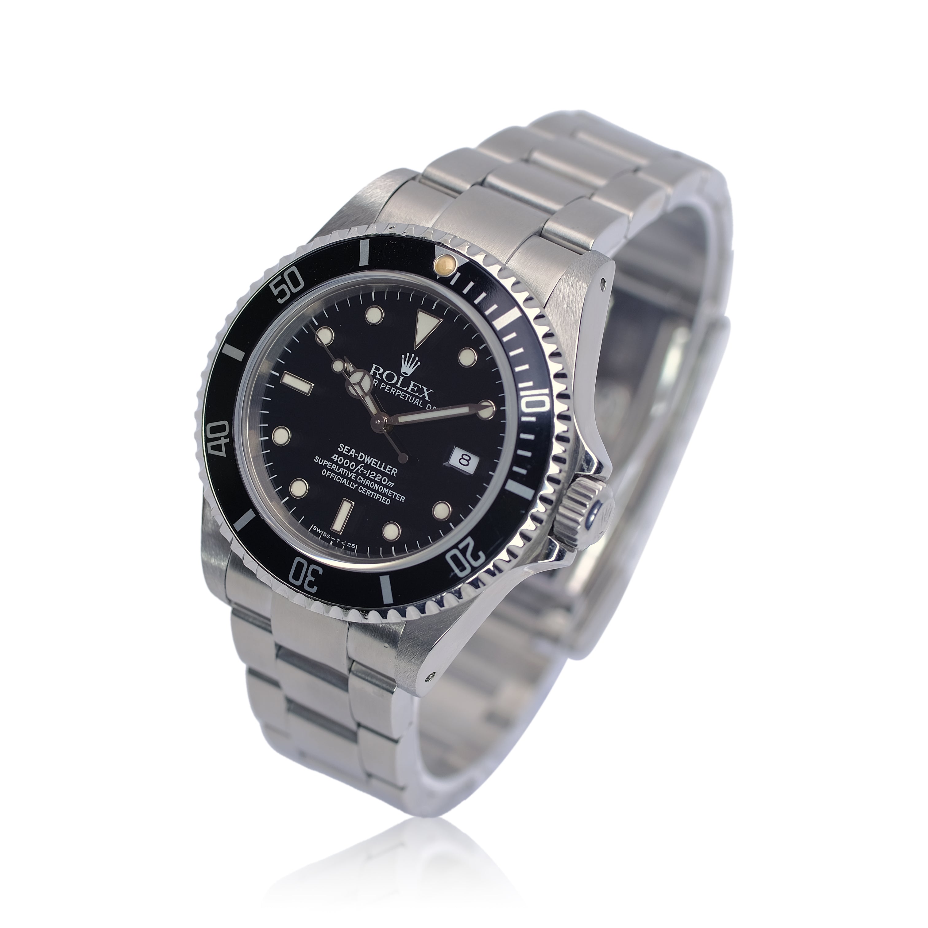 Rolex Sea-Dweller Black Dial Oyster Band SEL YR-1994 16600 - Luxuriant Concierge