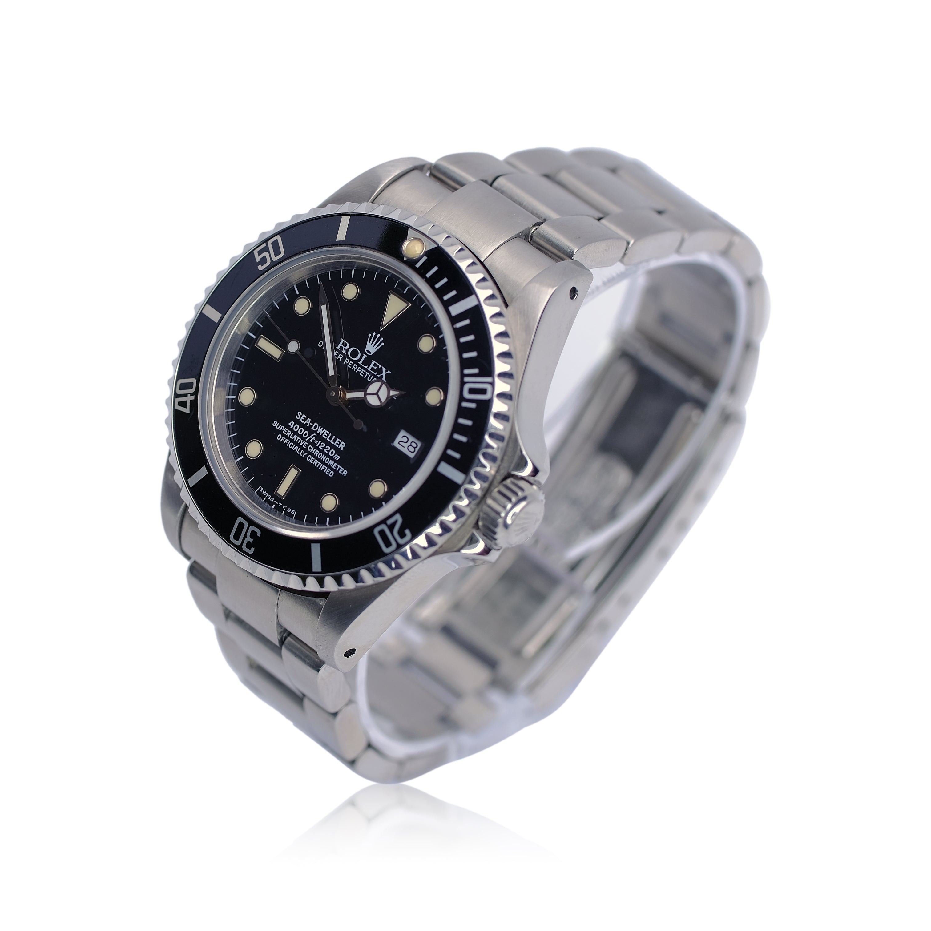 Rolex Sea-Dweller Black Dial Oyster Band SEL YR-1990 16600 - Luxuriant Concierge