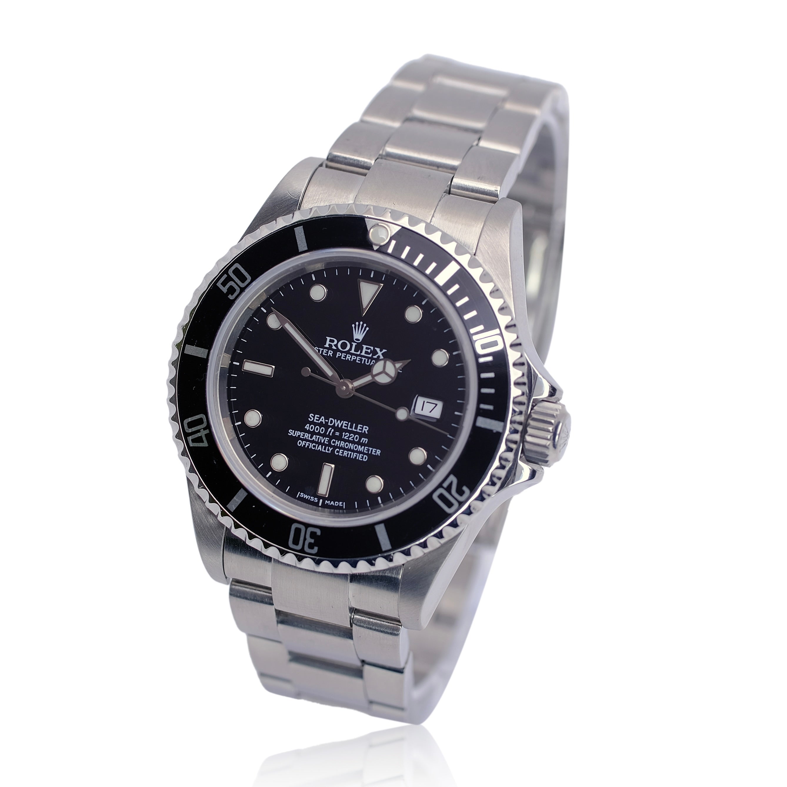 Rolex Sea-Dweller Black Dial Oyster Band SEL YR-2007 16600T BOX & PAPER - Luxuriant Concierge