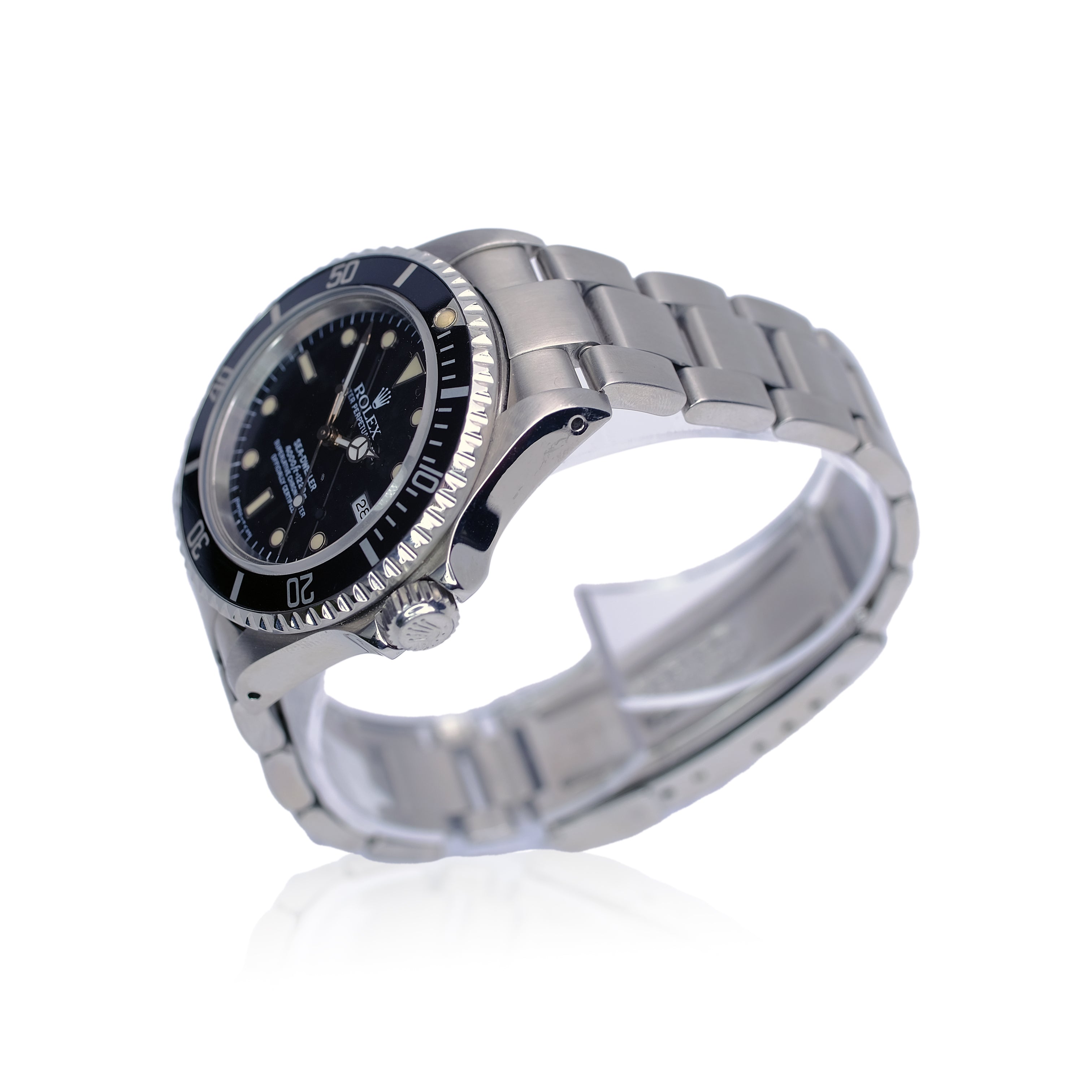 Rolex Sea-Dweller Black Dial Oyster Band SEL YR-1990 16600 - Luxuriant Concierge