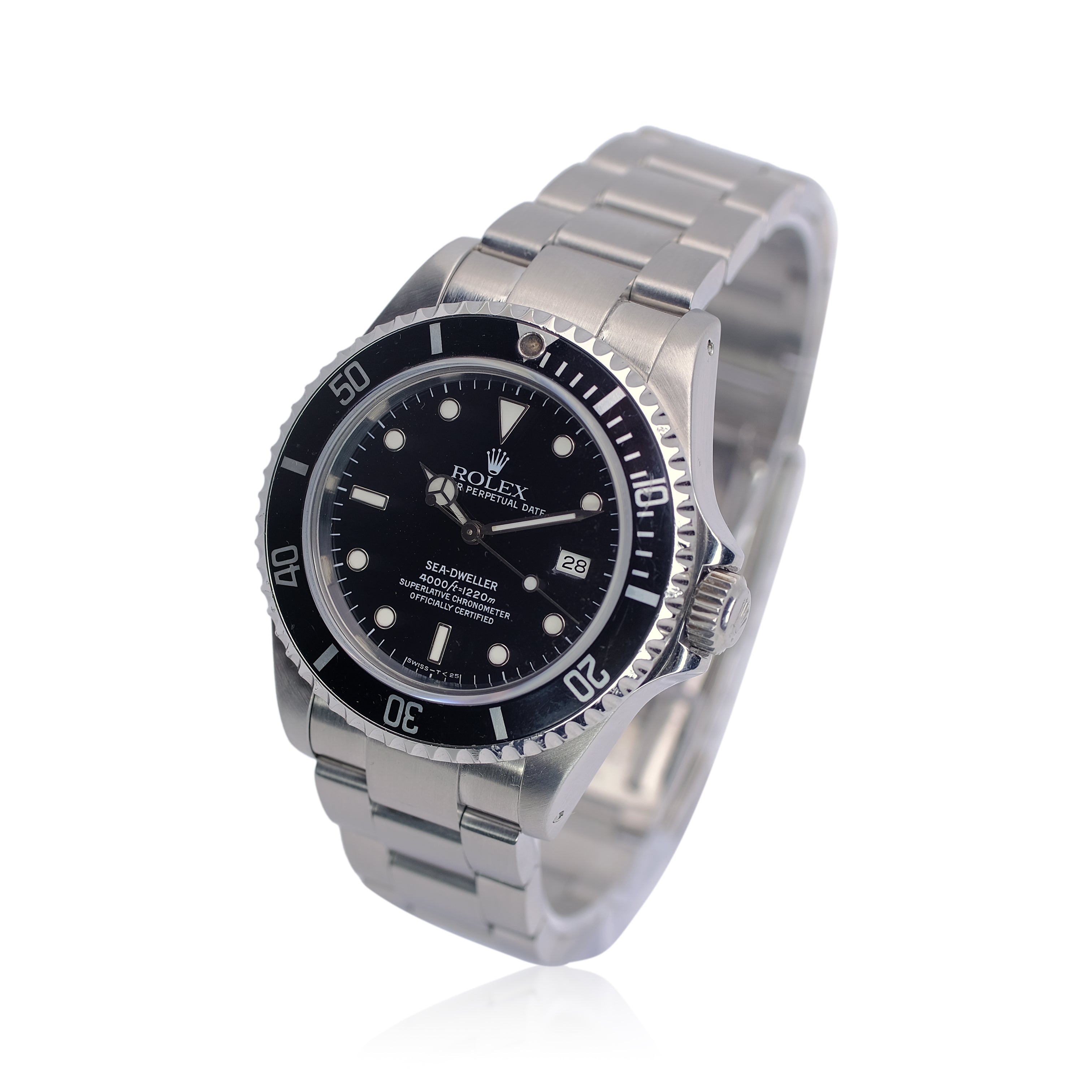 Rolex Sea-Dweller Black Dial Oyster Band SEL YR-1994 16600 - Luxuriant Concierge