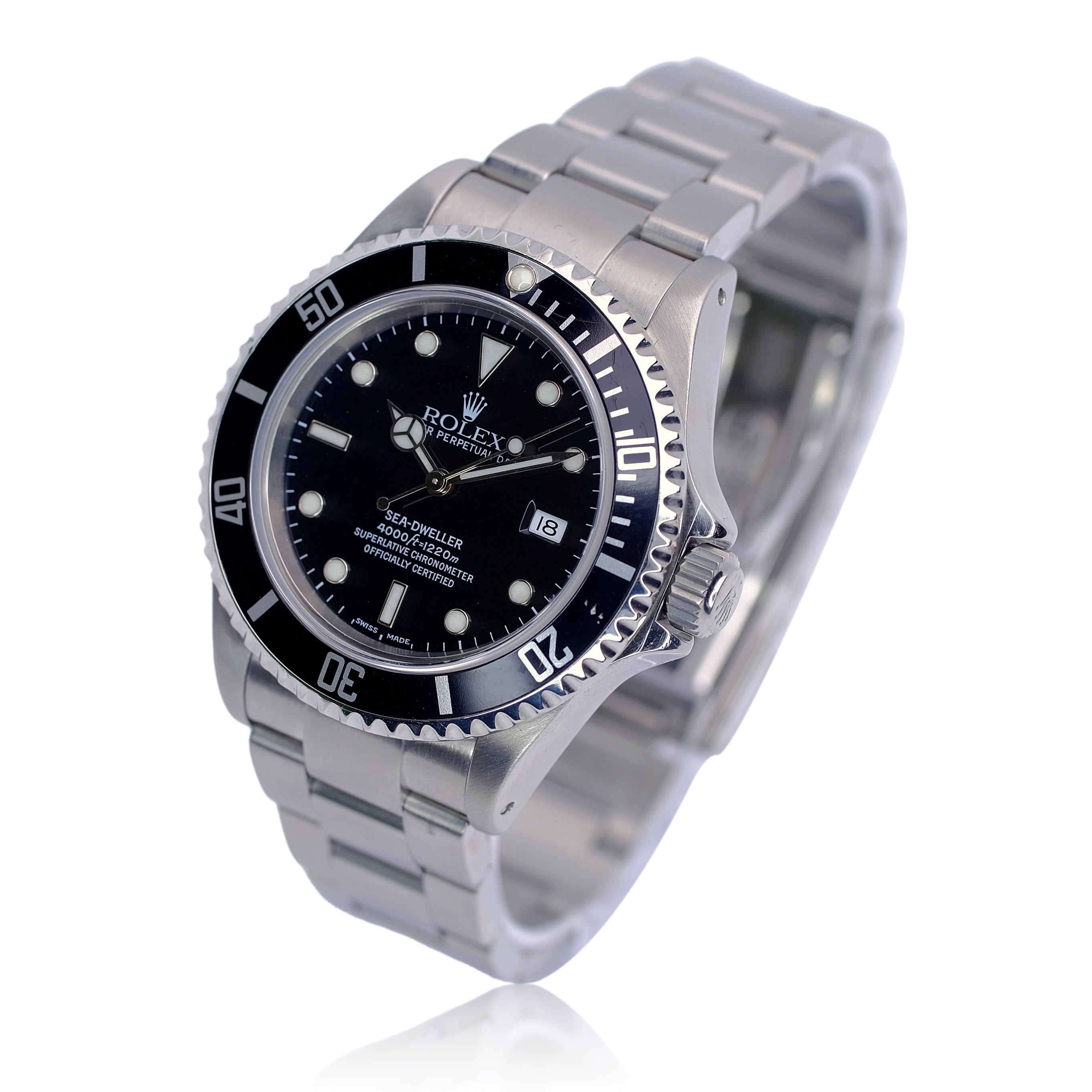 Rolex Sea-Dweller Black Dial Oyster Band SEL YR-2000 16600 - Luxuriant Concierge