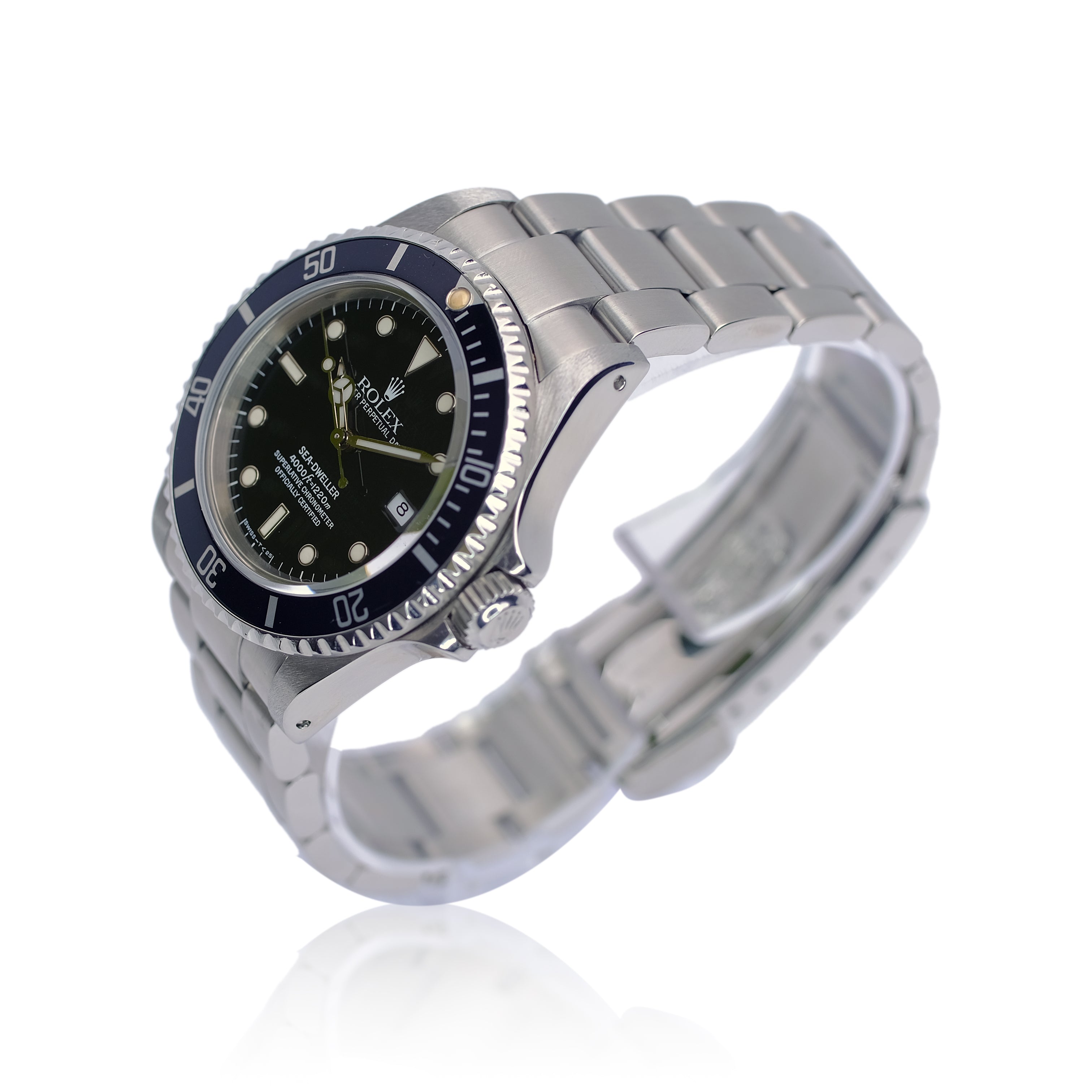 Rolex Sea-Dweller Black Dial Oyster Band SEL YR-1994 16600 - Luxuriant Concierge