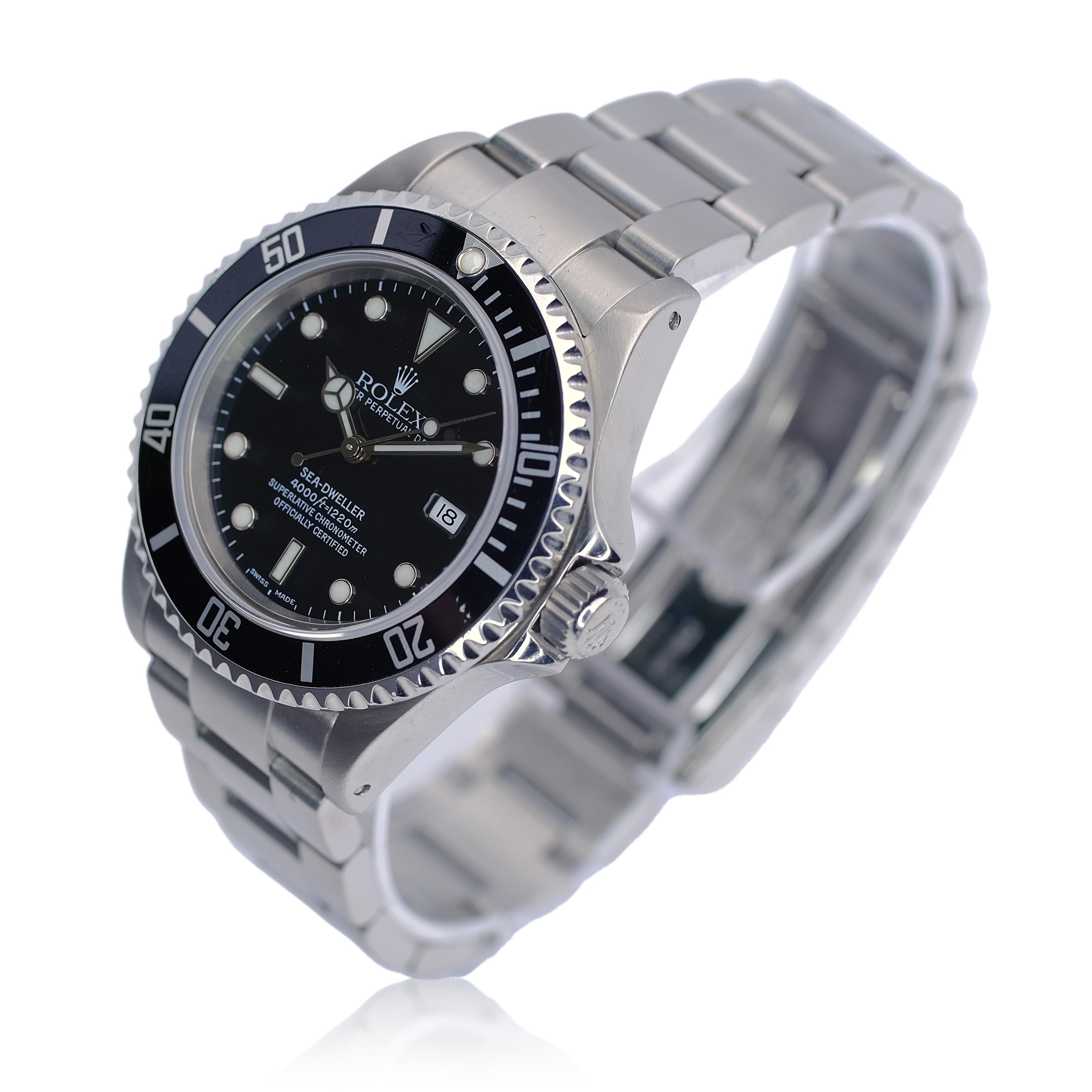 Rolex Sea-Dweller Black Dial Oyster Band SEL YR-2000 16600 - Luxuriant Concierge