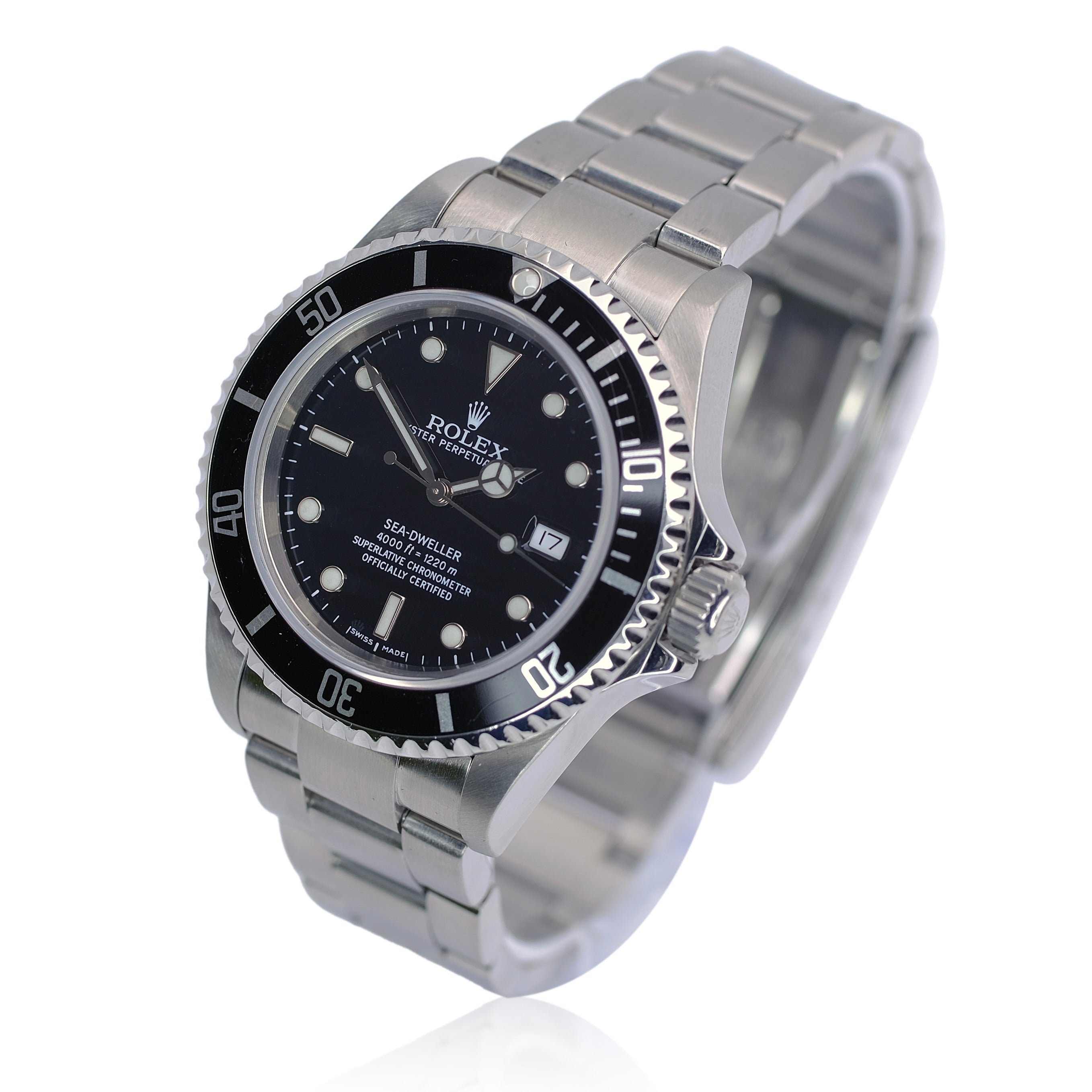 Rolex Sea-Dweller Black Dial Oyster Band SEL YR-2007 16600T BOX & PAPER - Luxuriant Concierge