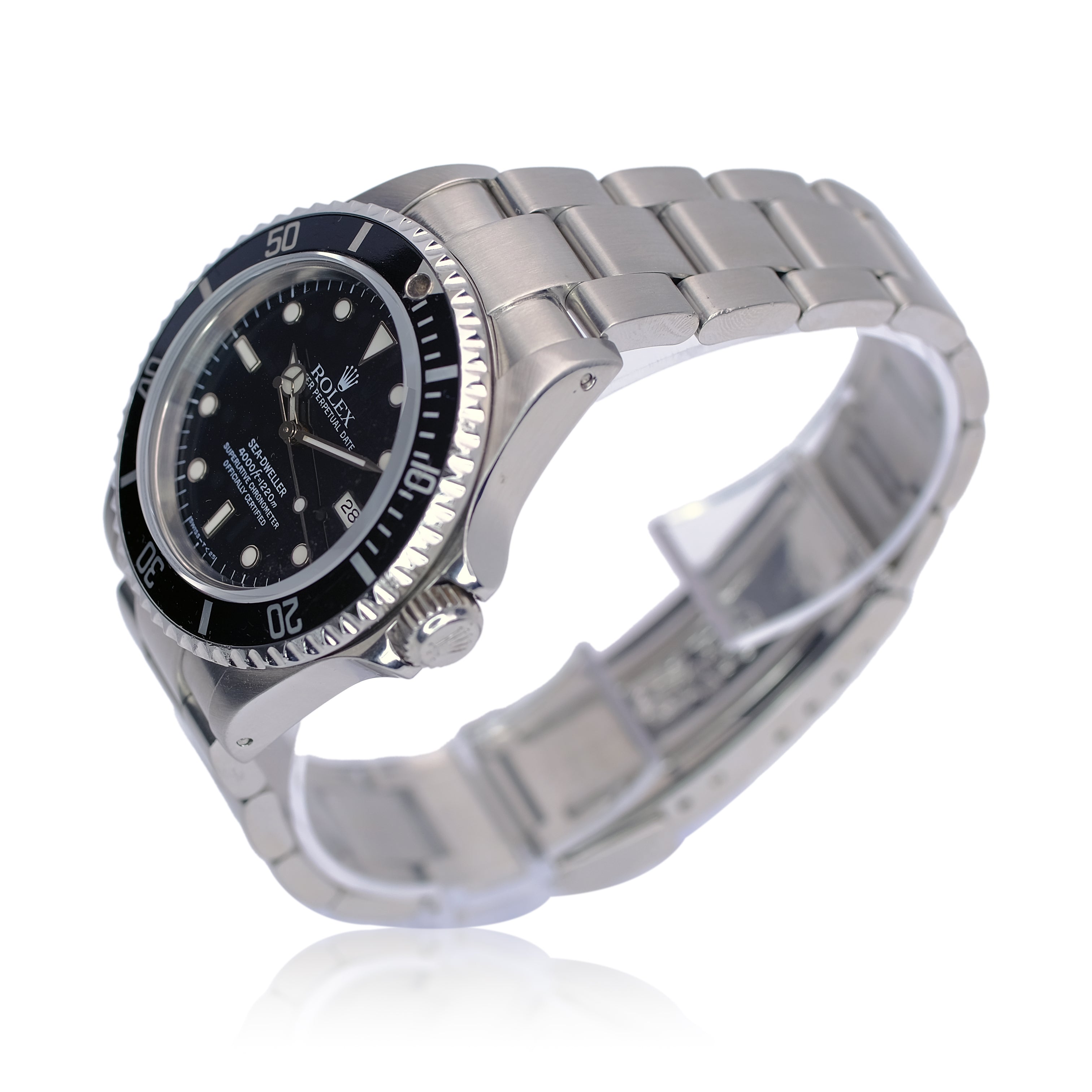 Rolex Sea-Dweller Black Dial Oyster Band SEL YR-1994 16600 - Luxuriant Concierge