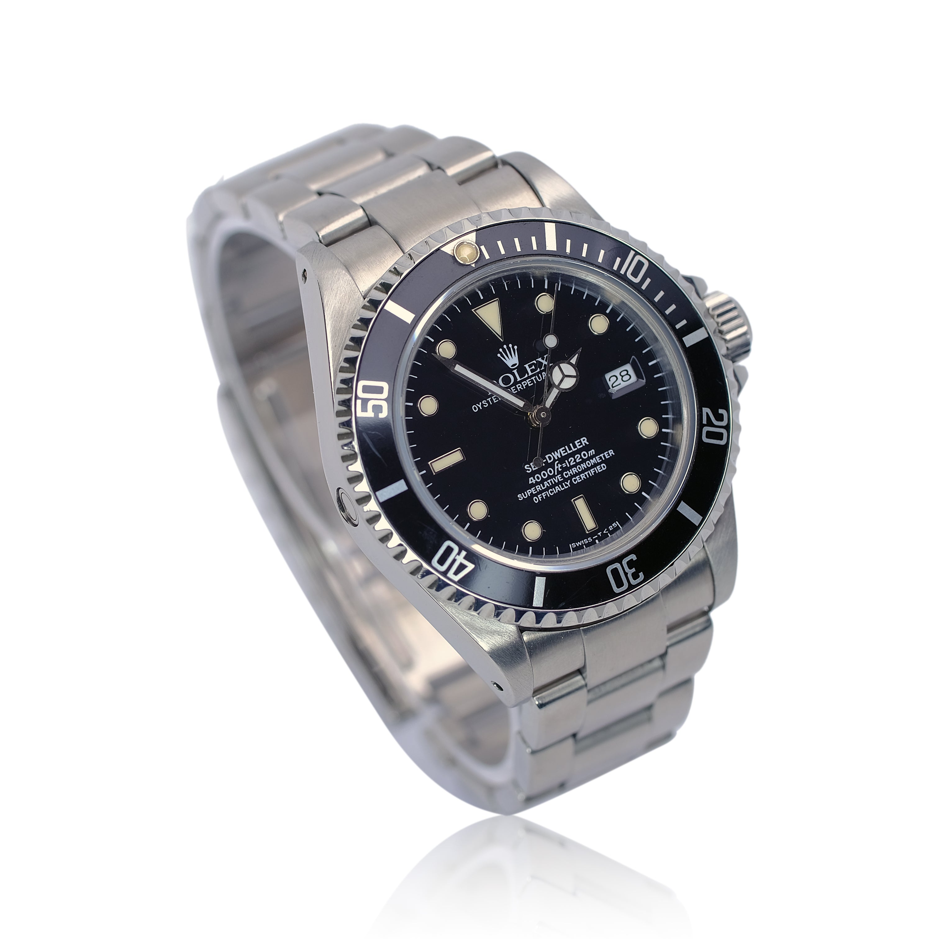 Rolex Sea-Dweller Black Dial Oyster Band SEL YR-1990 16600 - Luxuriant Concierge