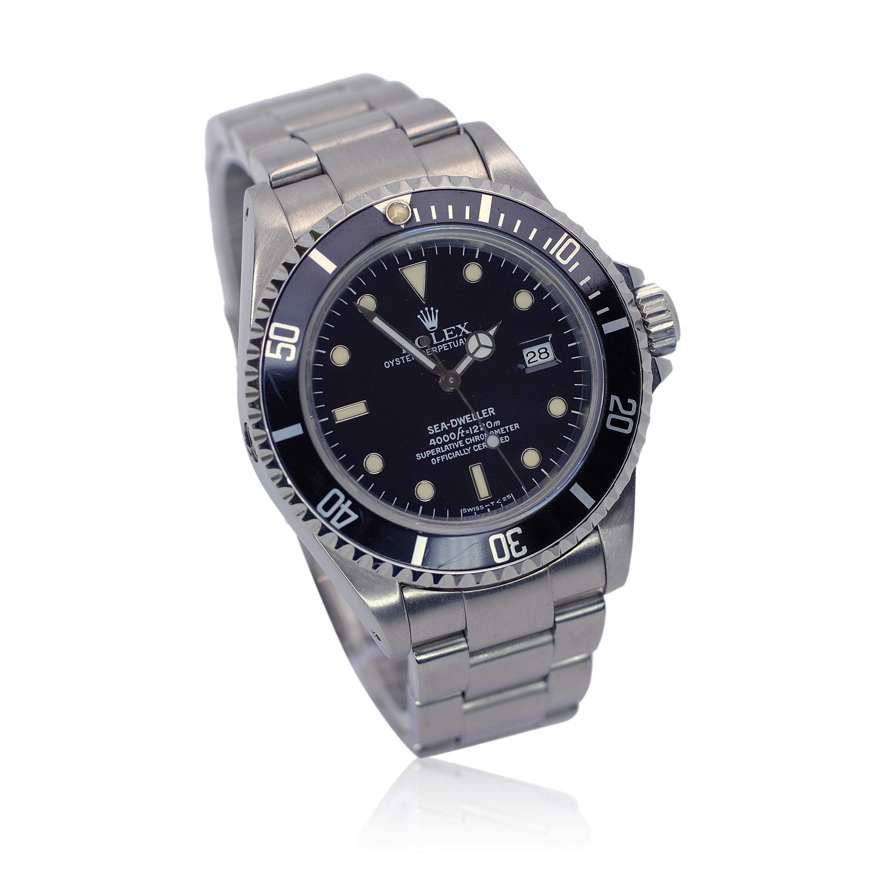 Rolex Sea-Dweller Black Dial Oyster Band SEL YR-1990 16600 - Luxuriant Concierge