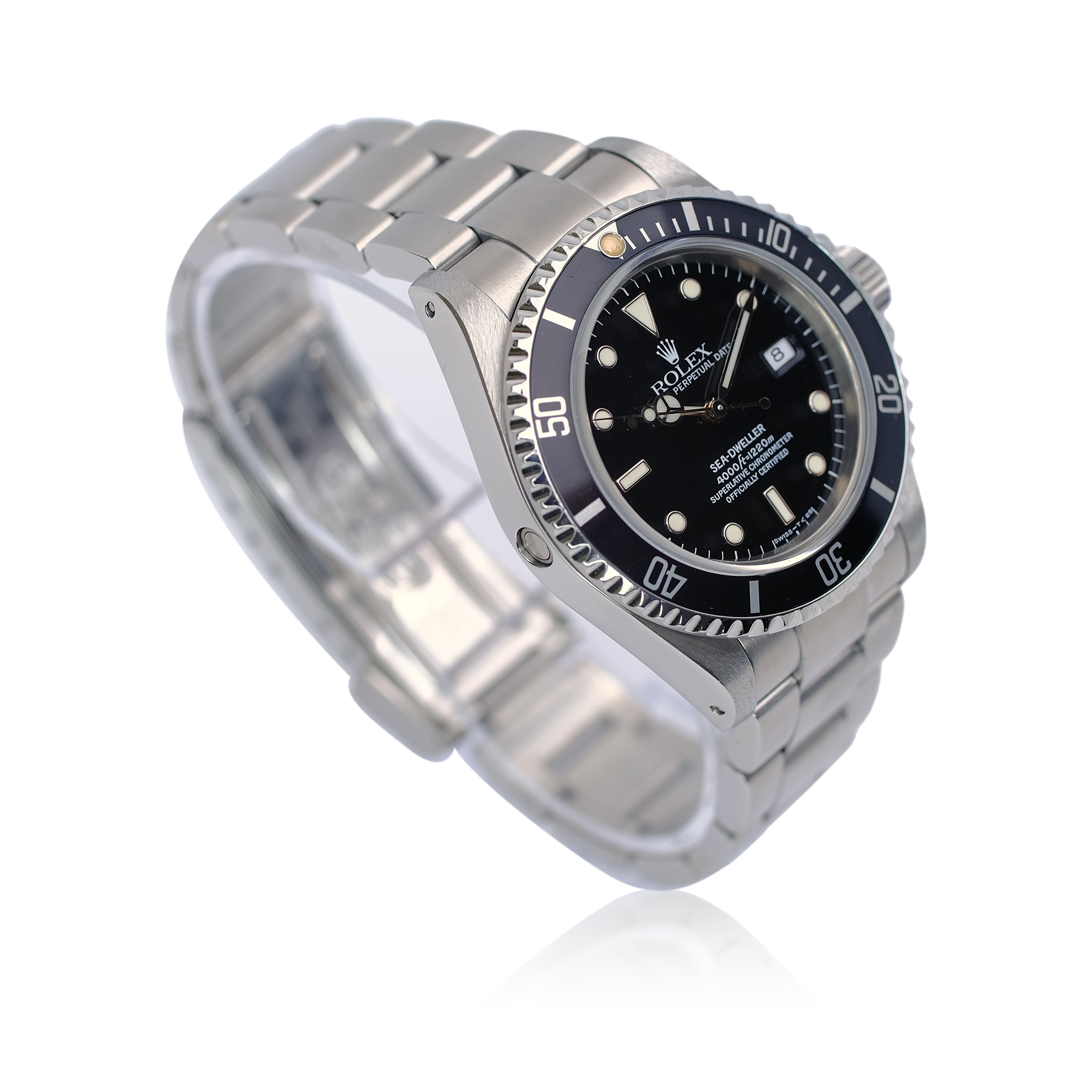 Rolex Sea-Dweller Black Dial Oyster Band SEL YR-1994 16600 - Luxuriant Concierge