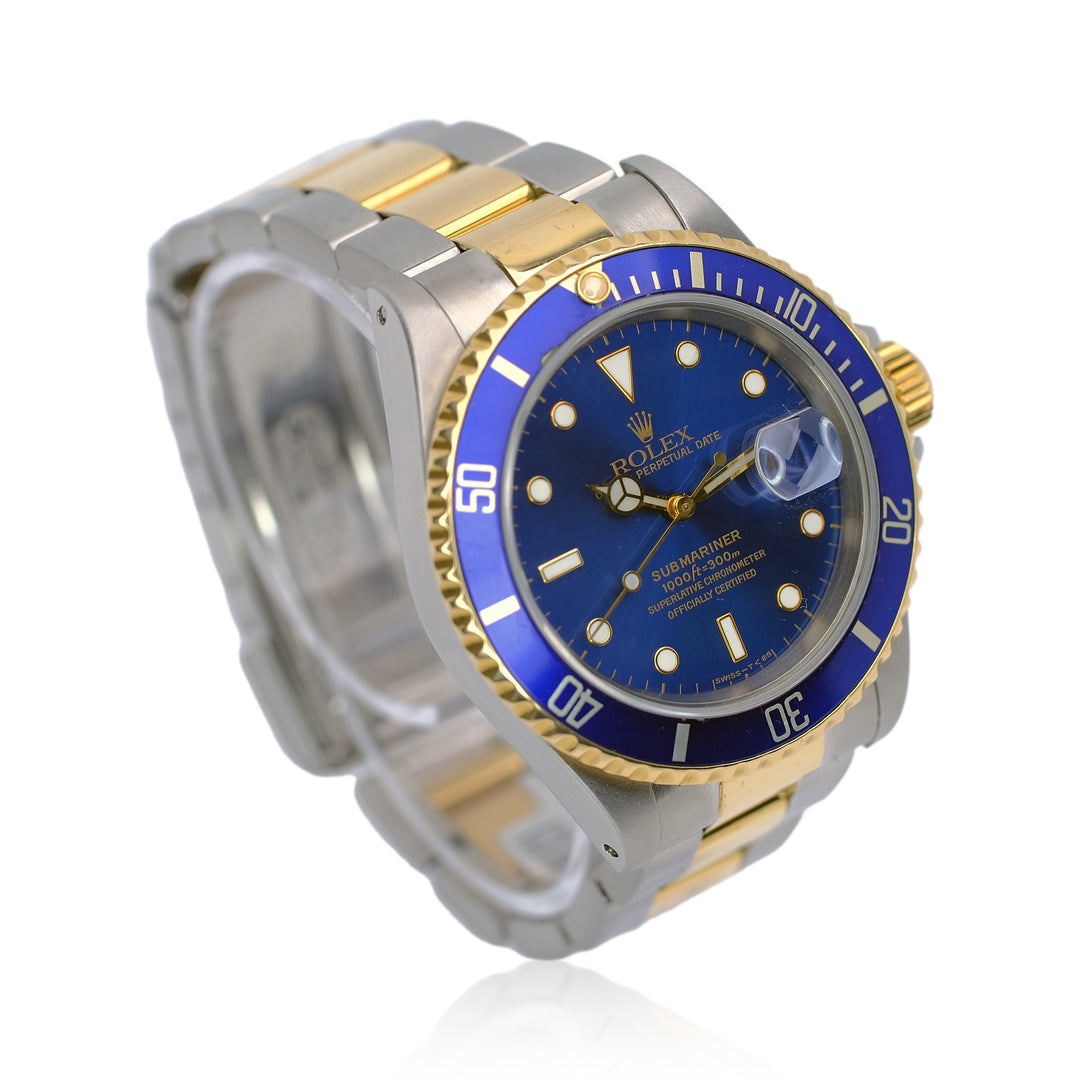 Rolex Submariner Blue Dial Oyster Band YR-1994 16613 - Luxuriant Concierge