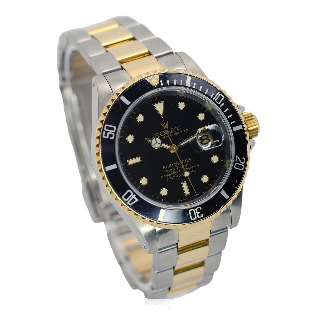 Rolex Submariner Black Dial Oyster Band YR-1991 16613 - Luxuriant Concierge