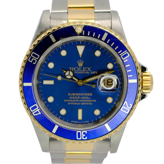 Rolex Submariner Blue Dial Oyster Band YR-1994 16613 - Luxuriant Concierge