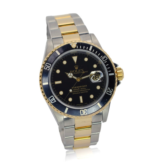 Rolex Submariner Black Dial Oyster Band YR-1991 16613 - Luxuriant Concierge