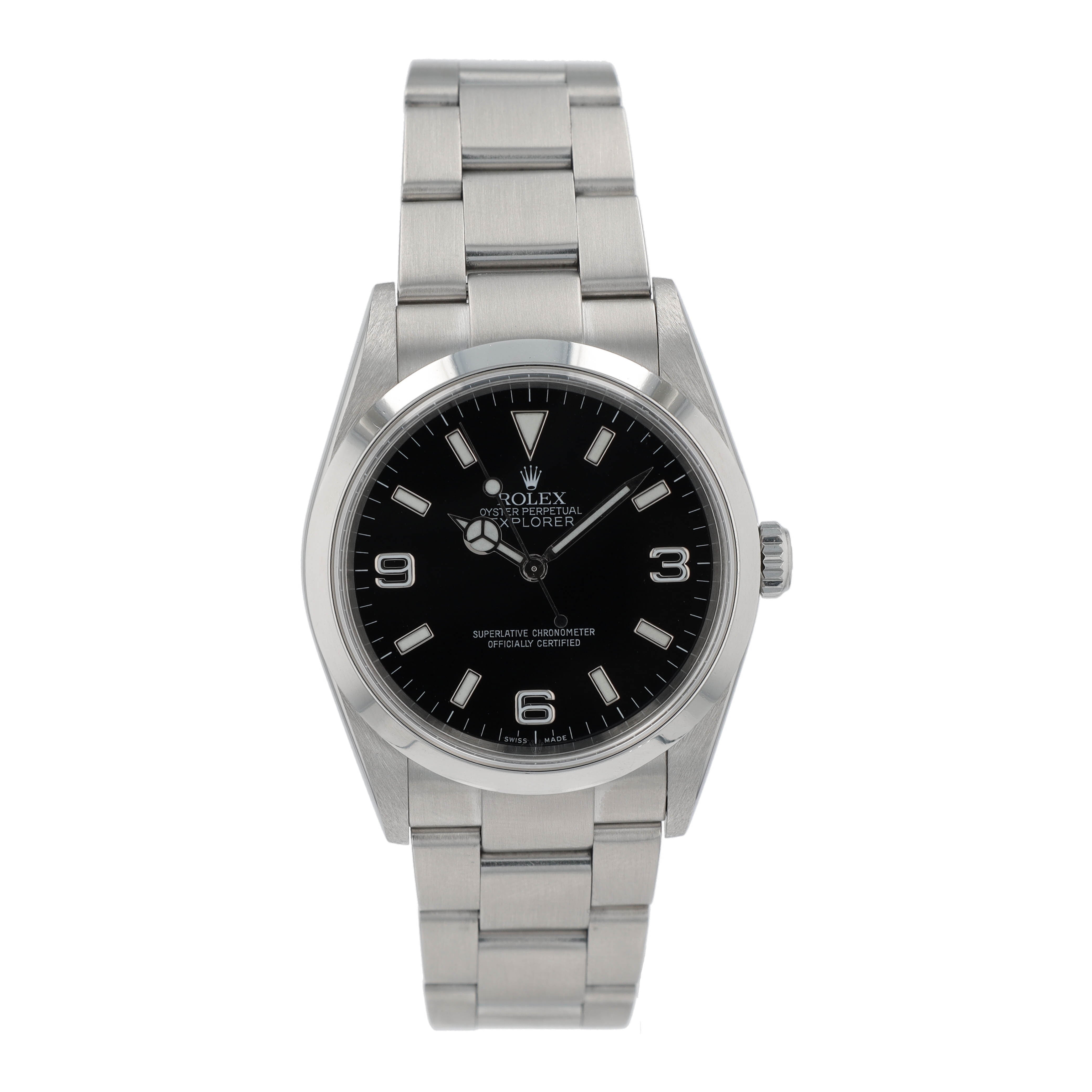 Rolex Explorer 114270 36mm Black Bar Index-Arabic Dial Oyster Band