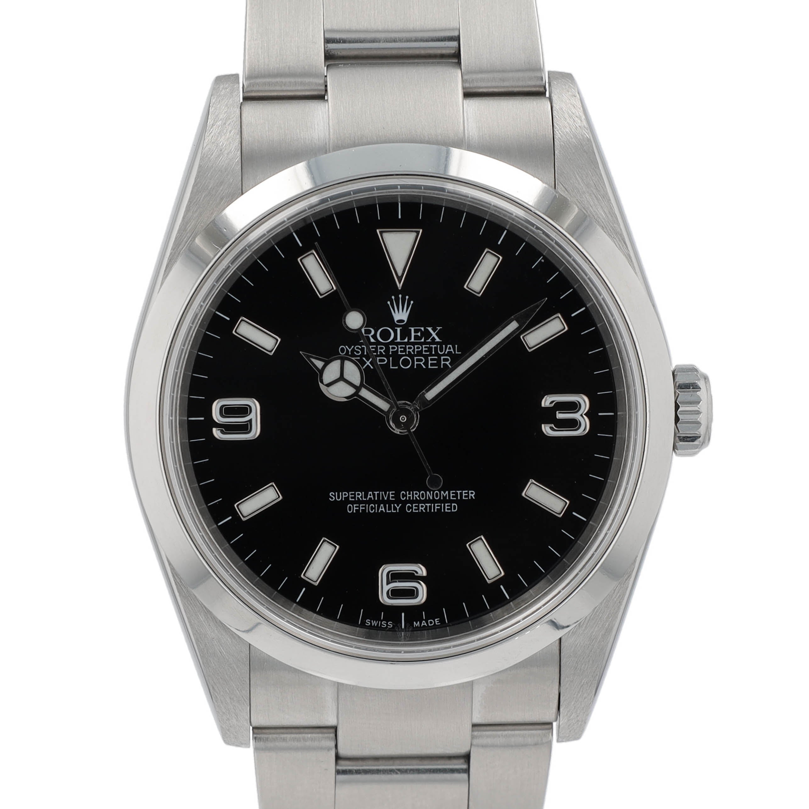 Rolex Explorer 114270 36mm Black Bar Index-Arabic Dial Oyster Band