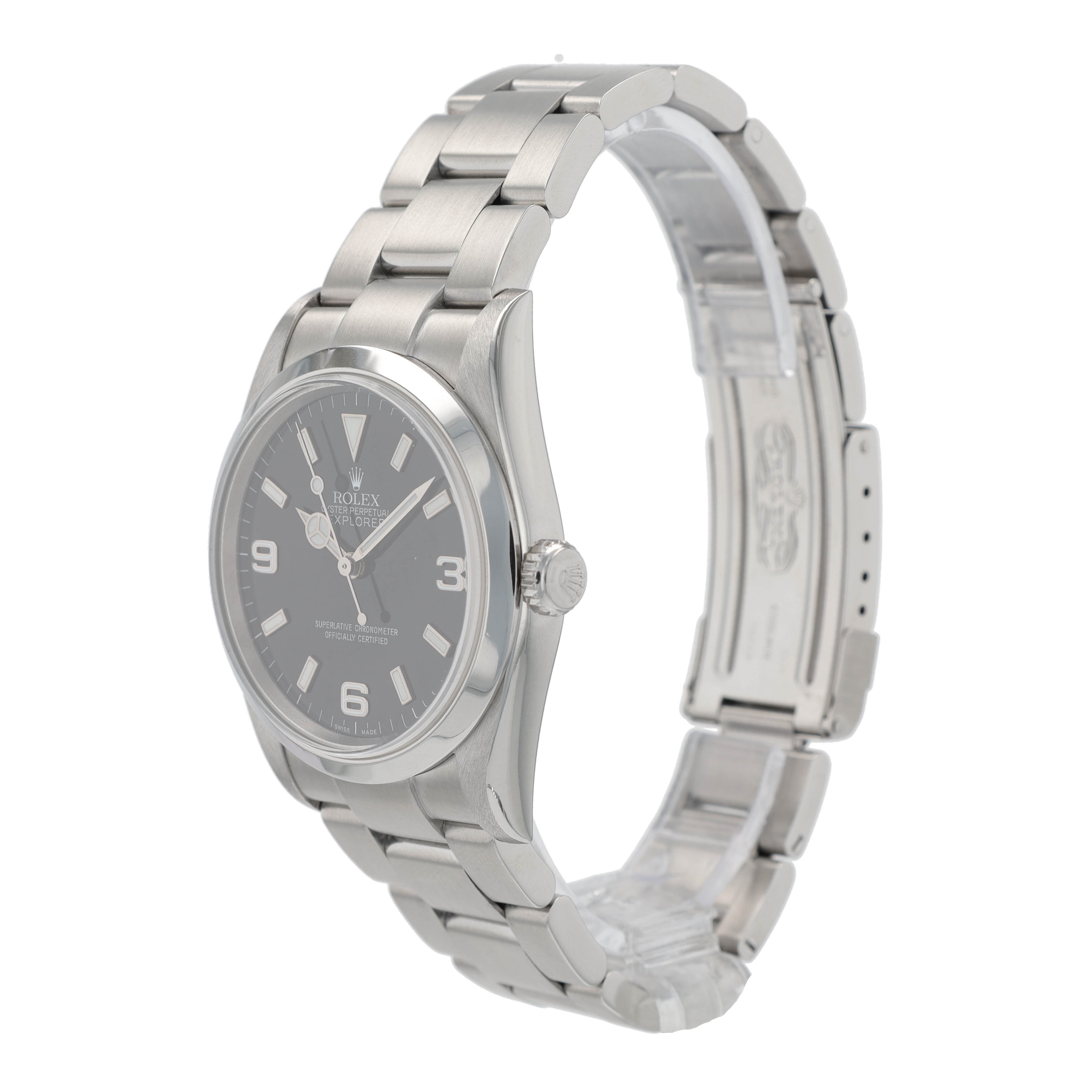 Rolex Explorer 114270 36mm Black Bar Index-Arabic Dial Oyster Band