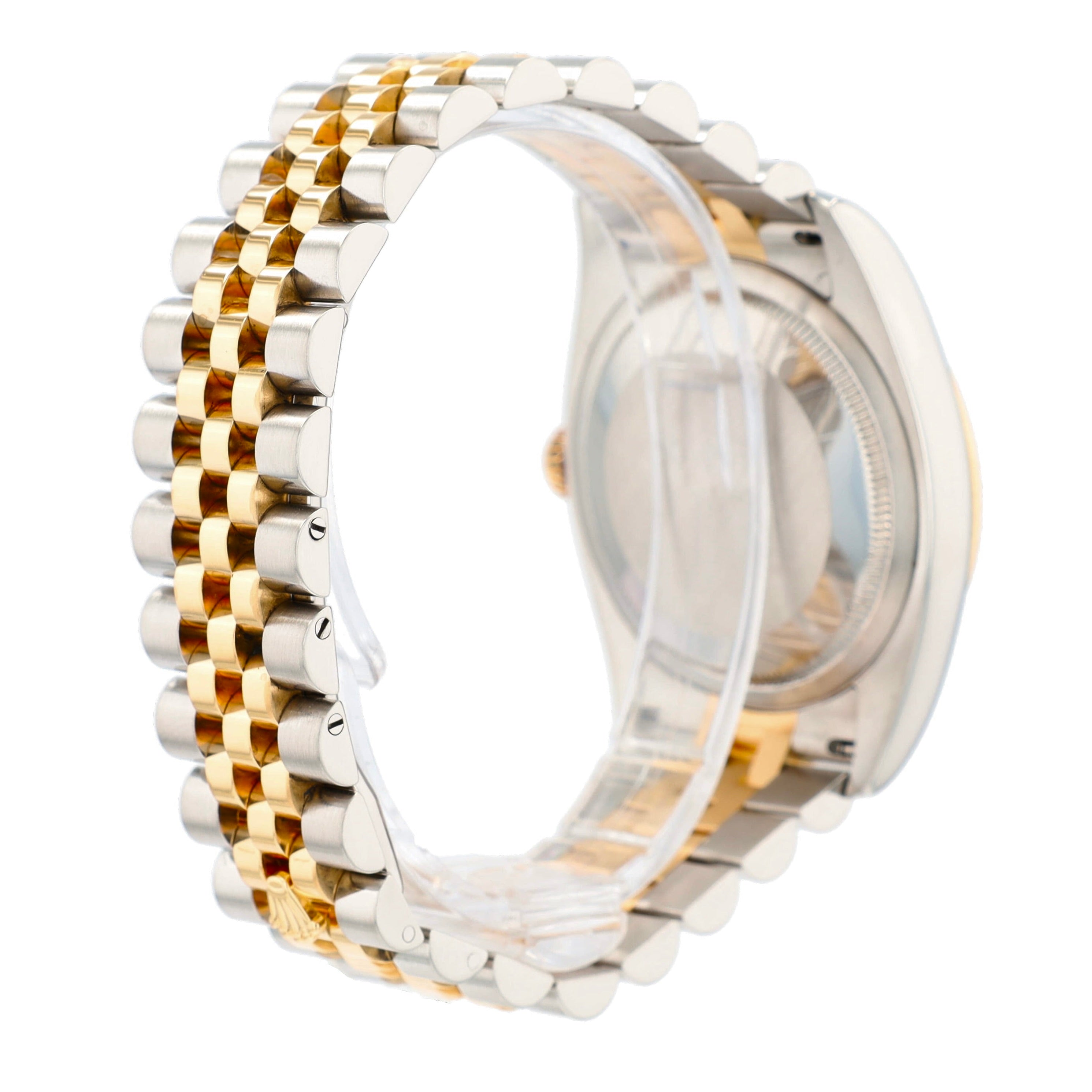 Rolex Datejust 116233 Two-Tone 18KY & SS Champagne Roman Jubilee 36mm Mens Watch - Luxuriant Concierge