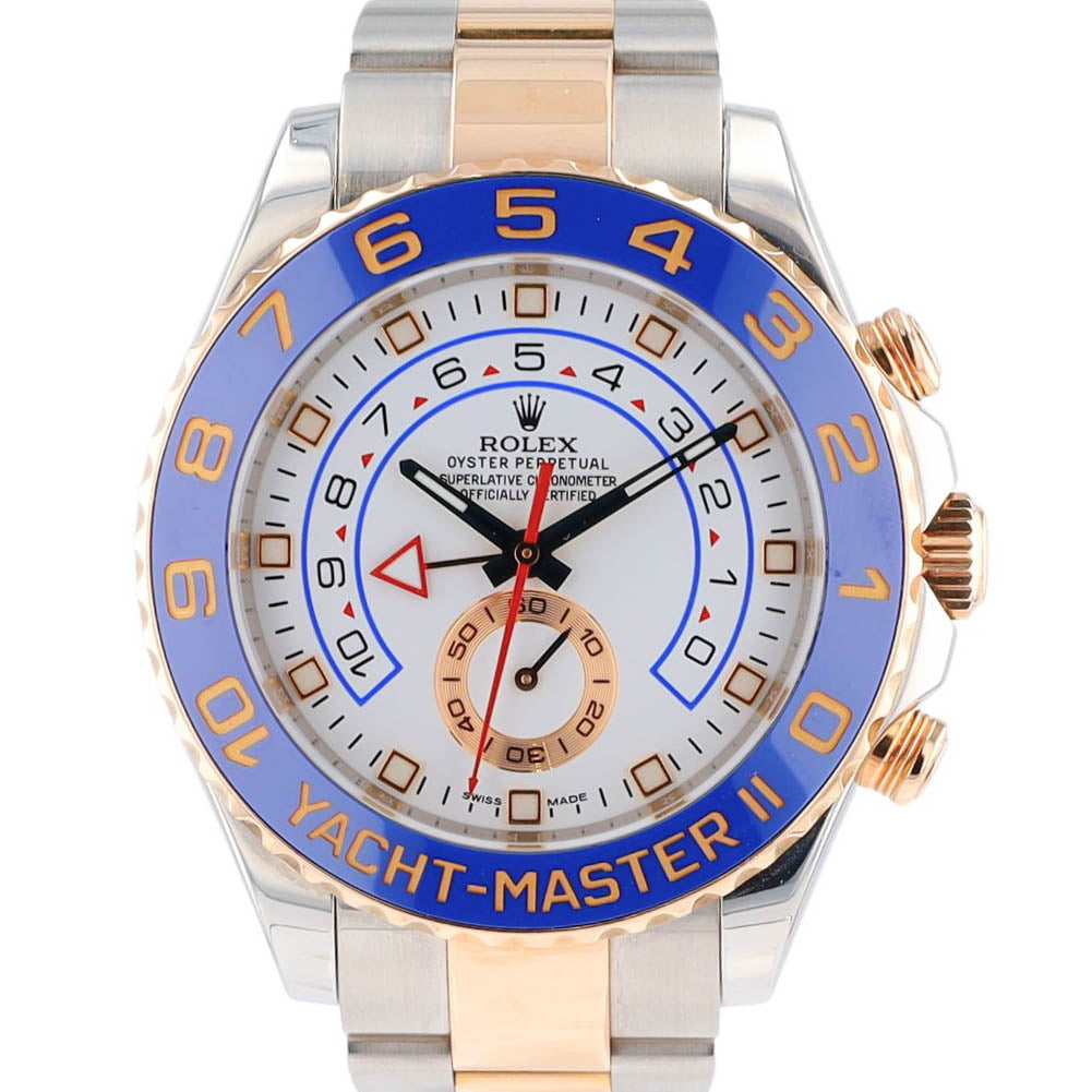 Rolex Yacht-Master II 116681M 44mm White Luminous Dial Rotatable Ceramic Bezel Oyster Band