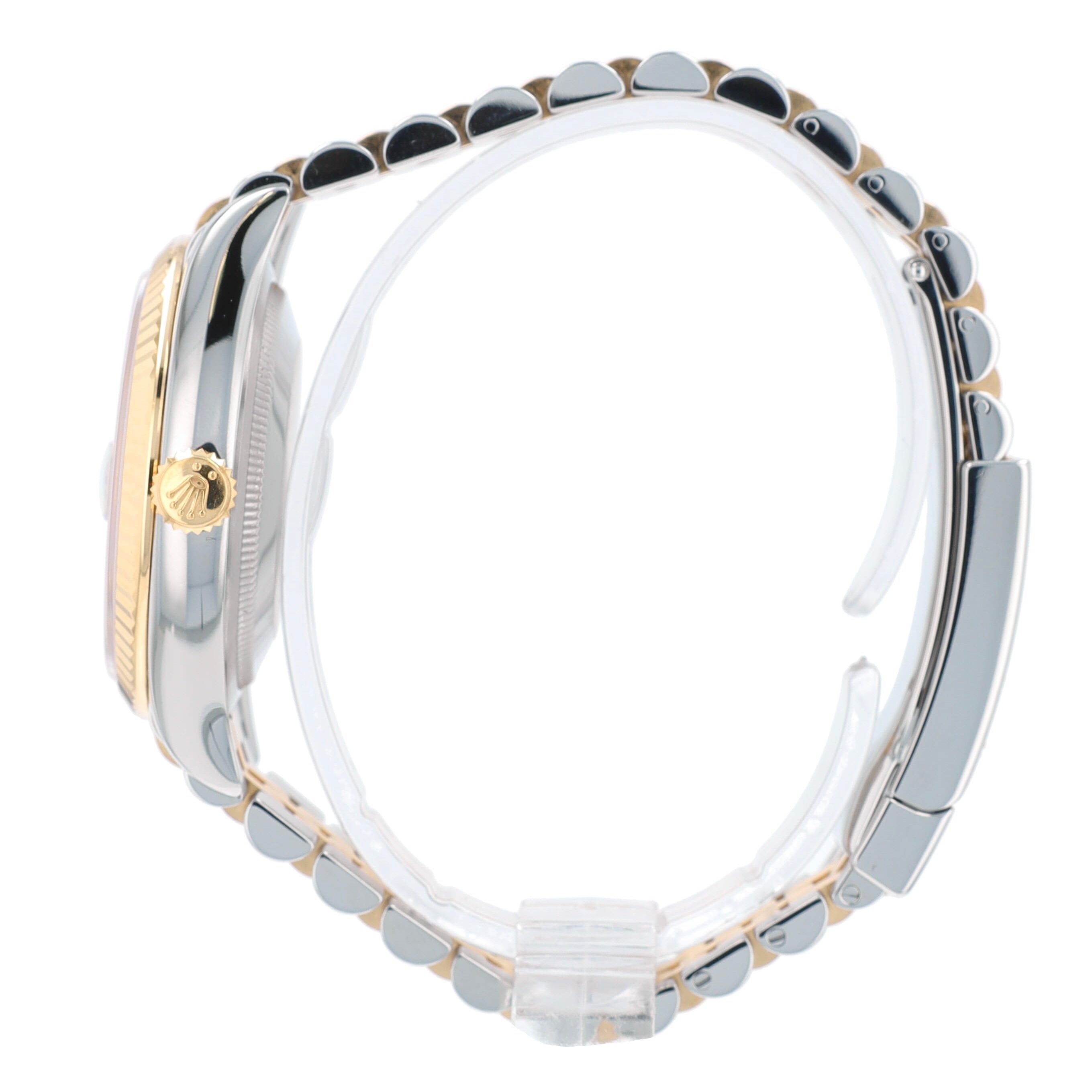 Rolex Datejust 126233 Two-Tone Champagne Motif Index Dial Fluted 36mm Mens Watch - Luxuriant Concierge