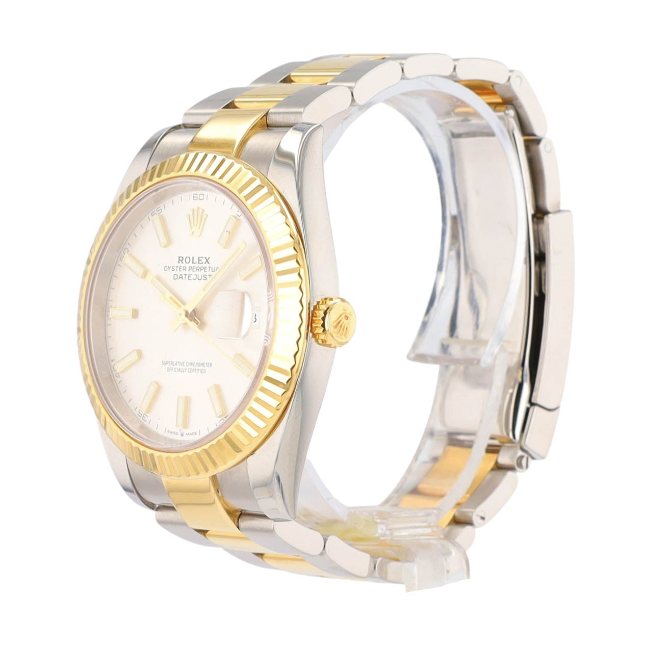 Rolex Datejust II 126333 41mm Silver Index Two-Tone 18KY Steel Oyster Auto Watch