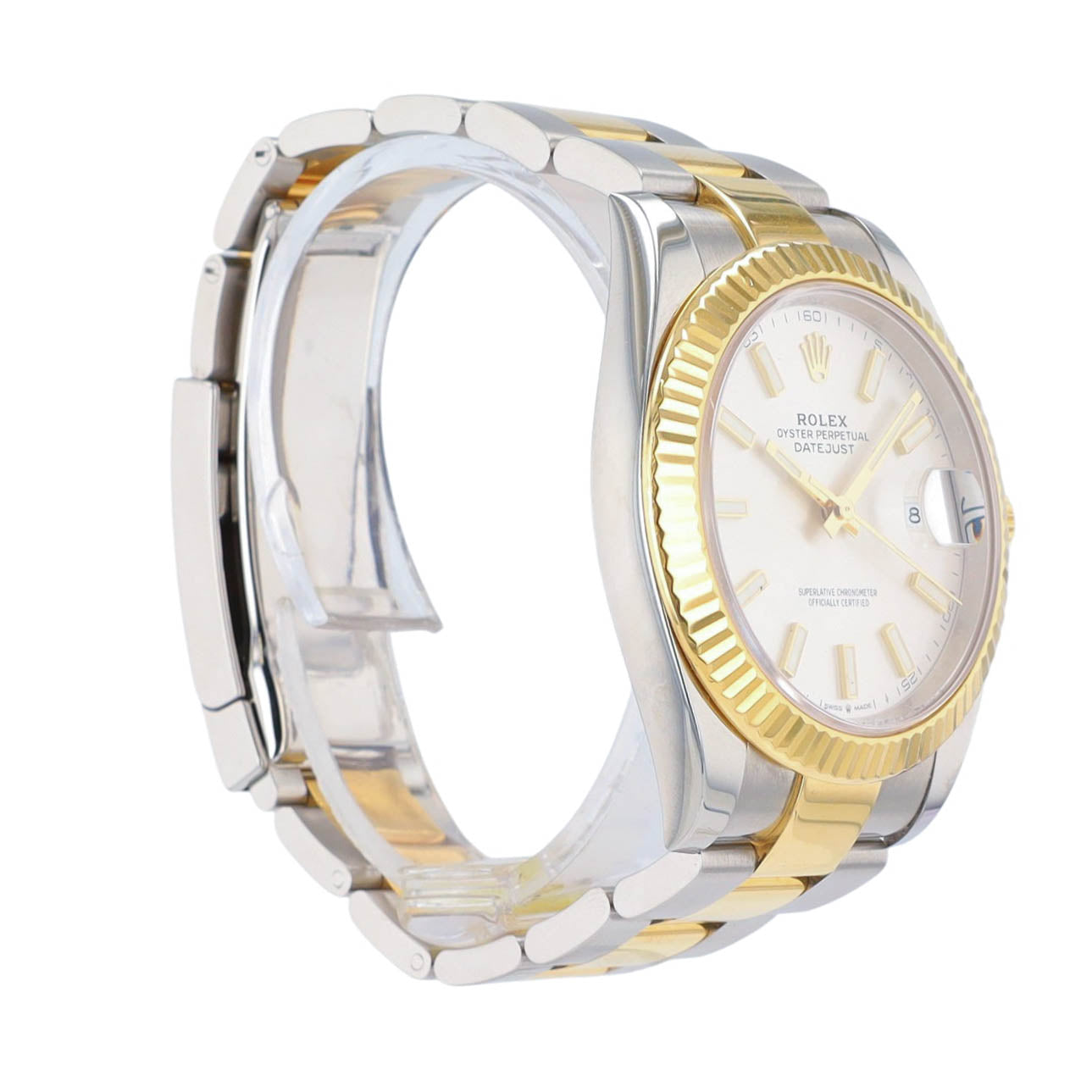 Rolex Datejust II 126333 41mm Silver Index Two-Tone 18KY Steel Oyster Auto Watch