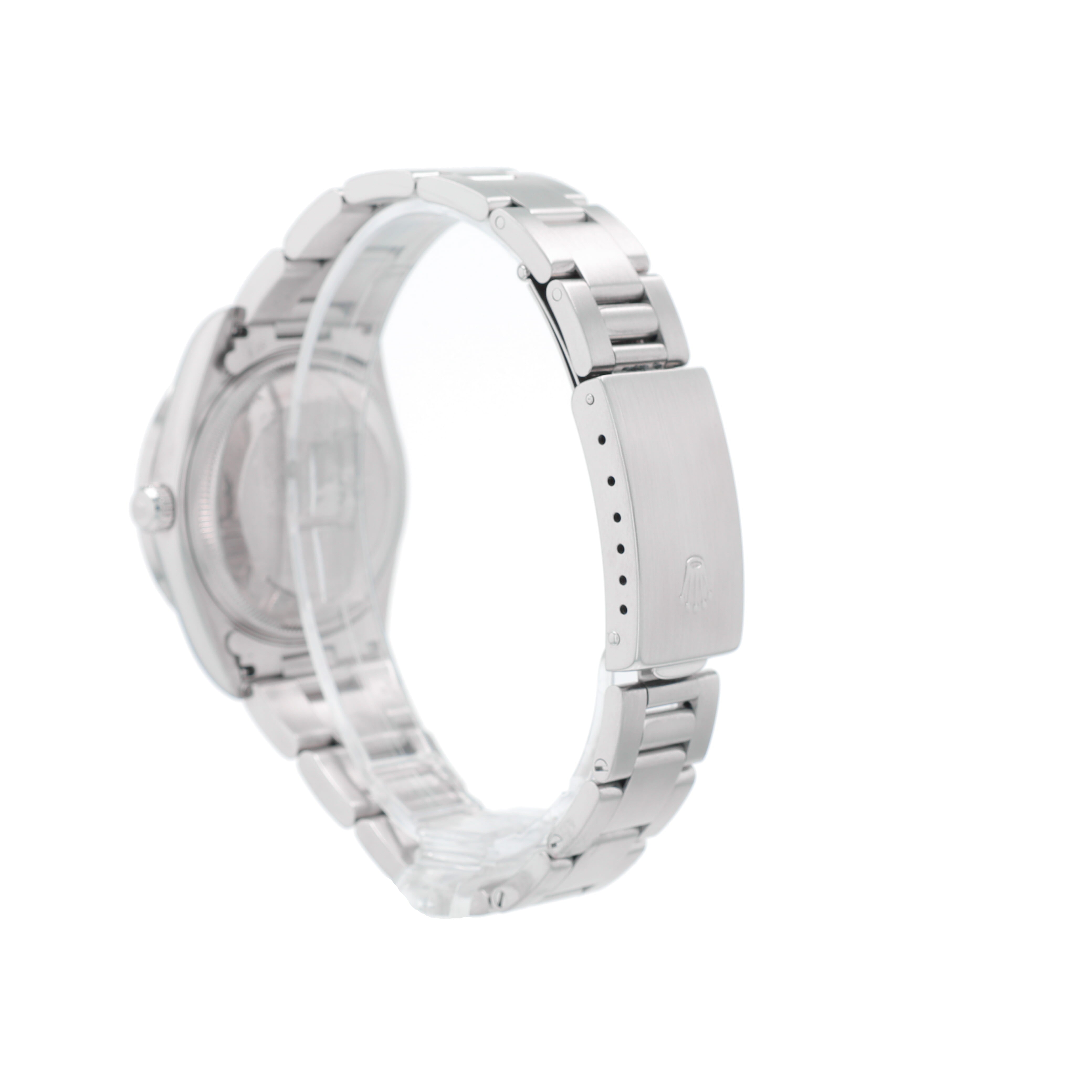 B&P Rolex Air-King 14010 34mm Black Index Dial Engine Turned Bezel Oyster Band - Luxuriant Concierge