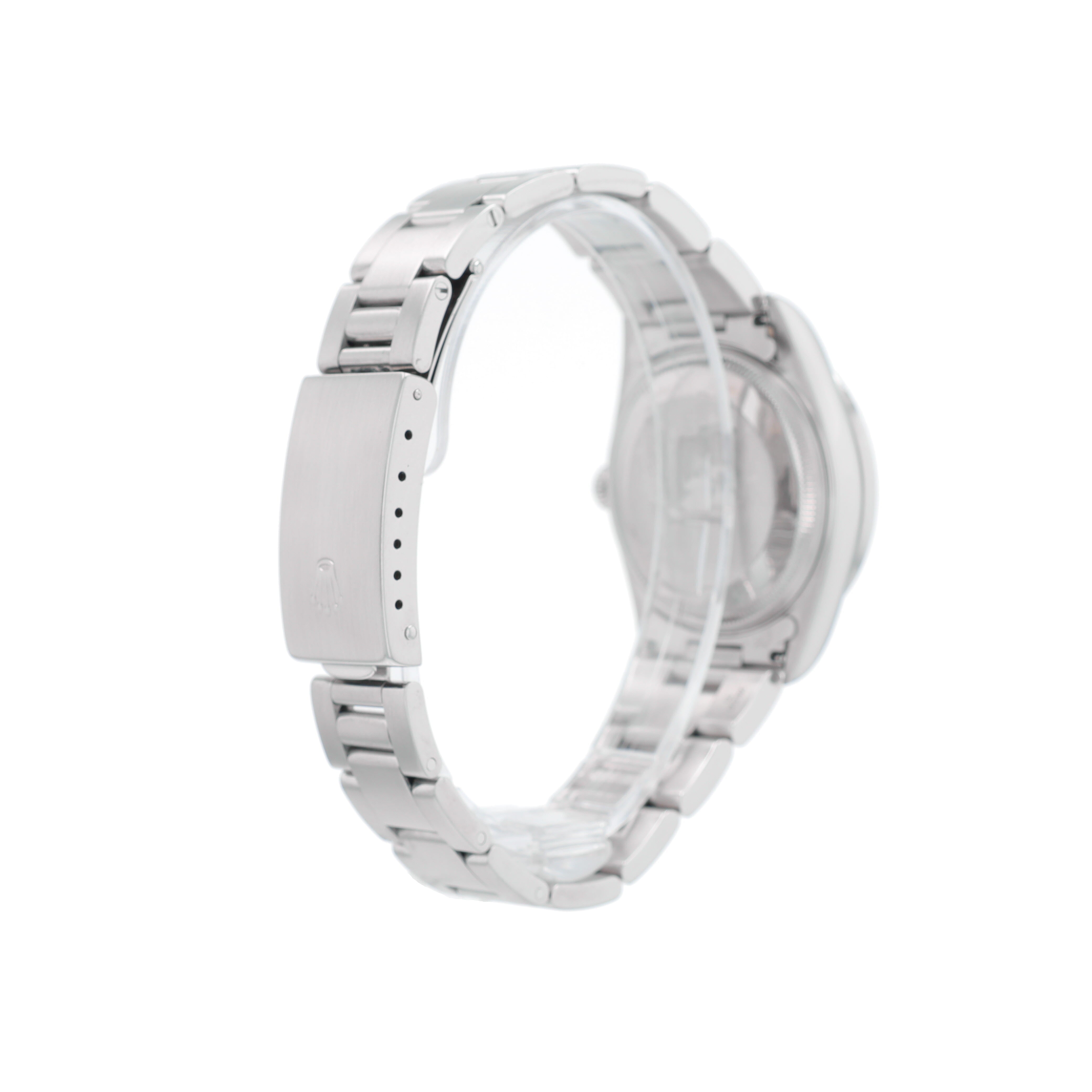 B&P Rolex Air-King 14010 34mm Black Index Dial Engine Turned Bezel Oyster Band - Luxuriant Concierge