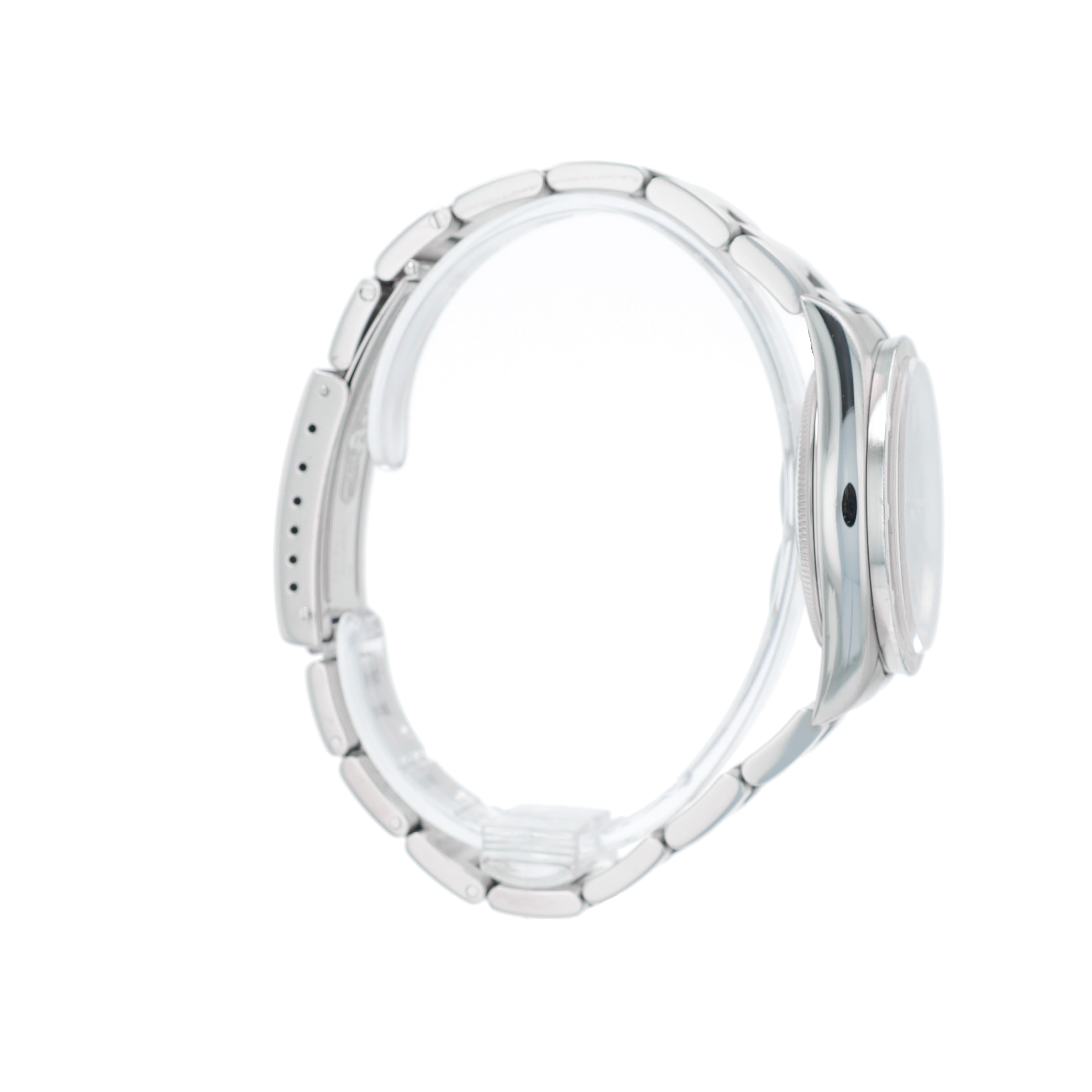 B&P Rolex Air-King 14010 34mm Black Index Dial Engine Turned Bezel Oyster Band - Luxuriant Concierge