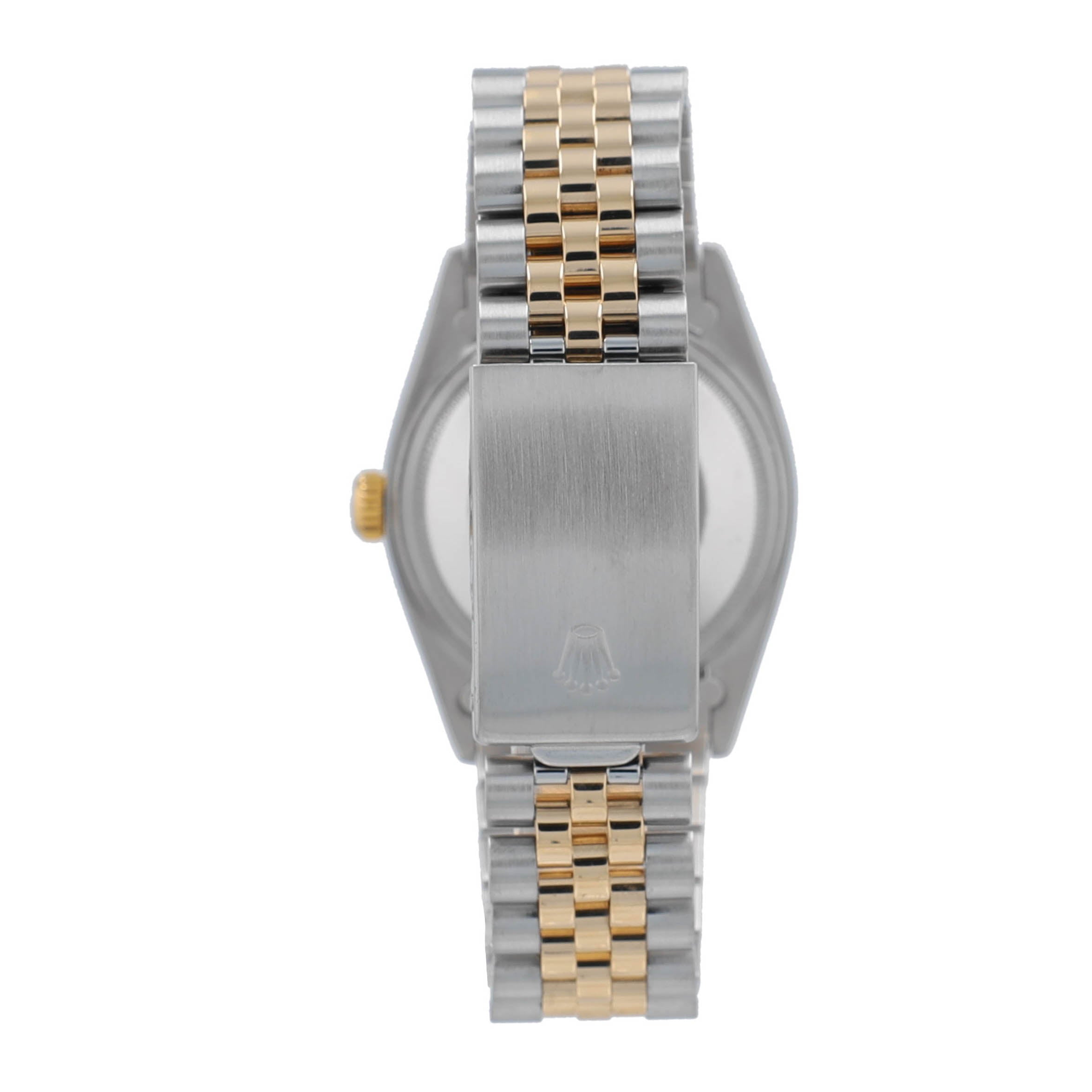 Rolex Datejust 16013 36mm Champagne Index Dial Fluted Bezel Jubille Band