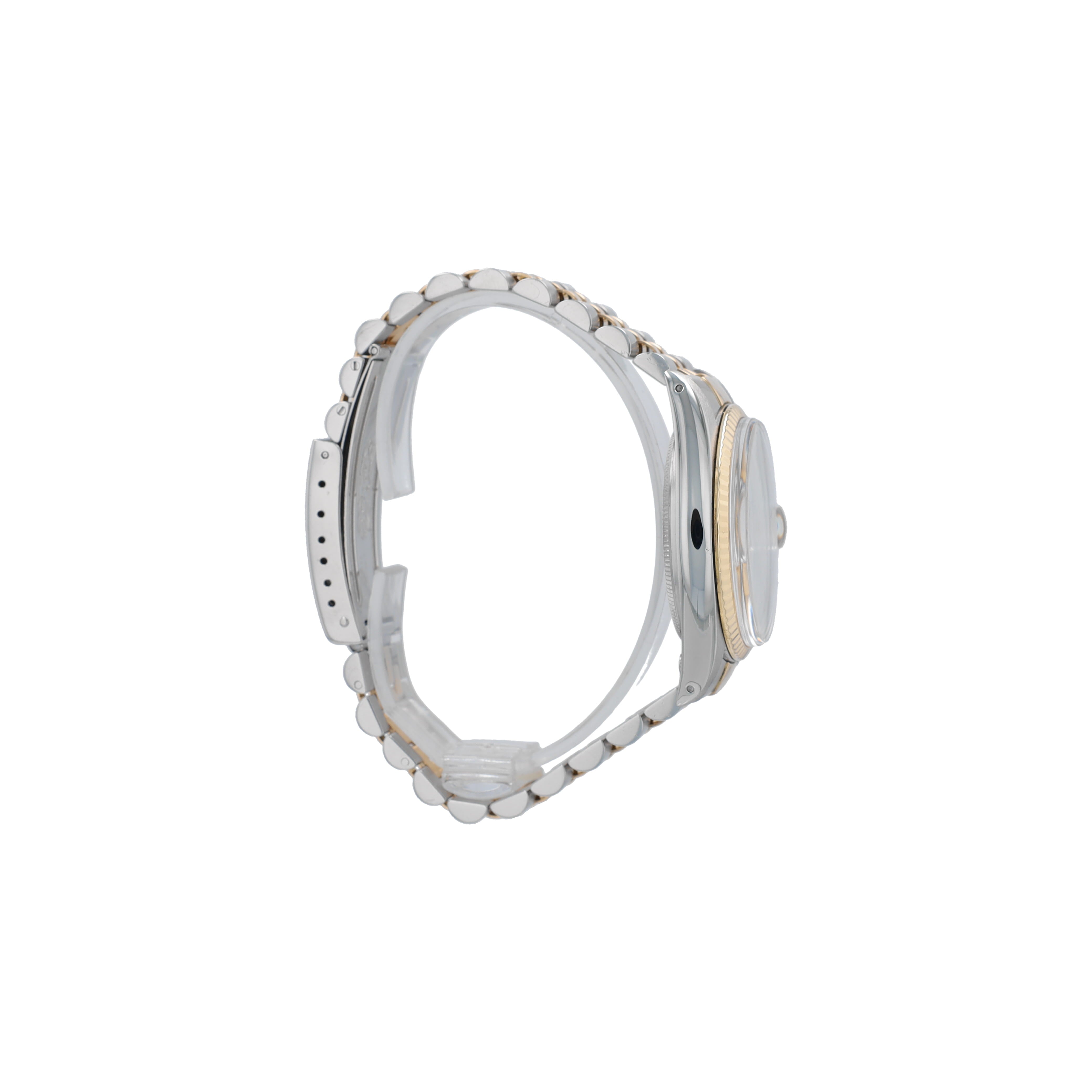 Rolex Datejust 16013 36mm Champagne Index Dial Fluted Bezel Jubille Band