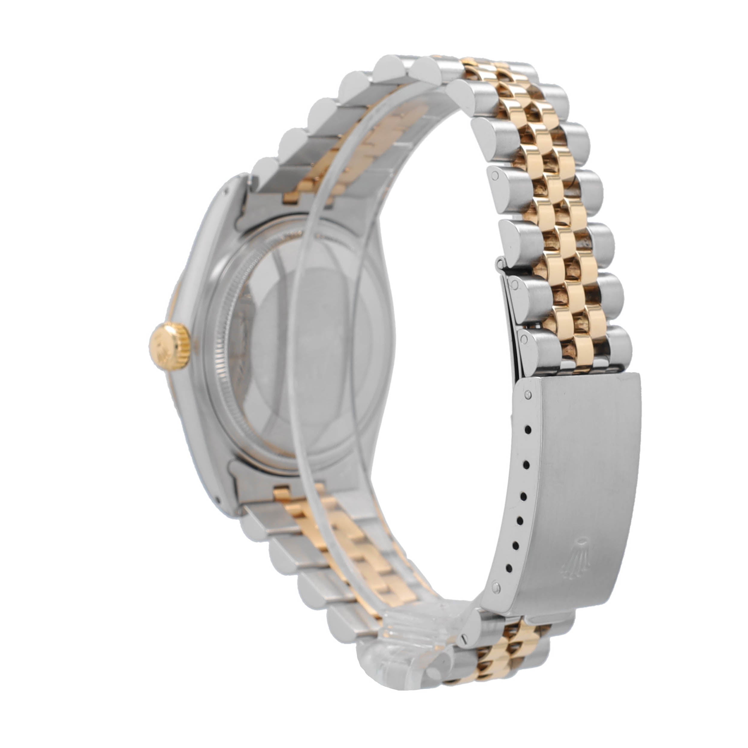 Rolex Datejust 16013 36mm White Roman Numeral Dial Fluted Bezel Jubille Band