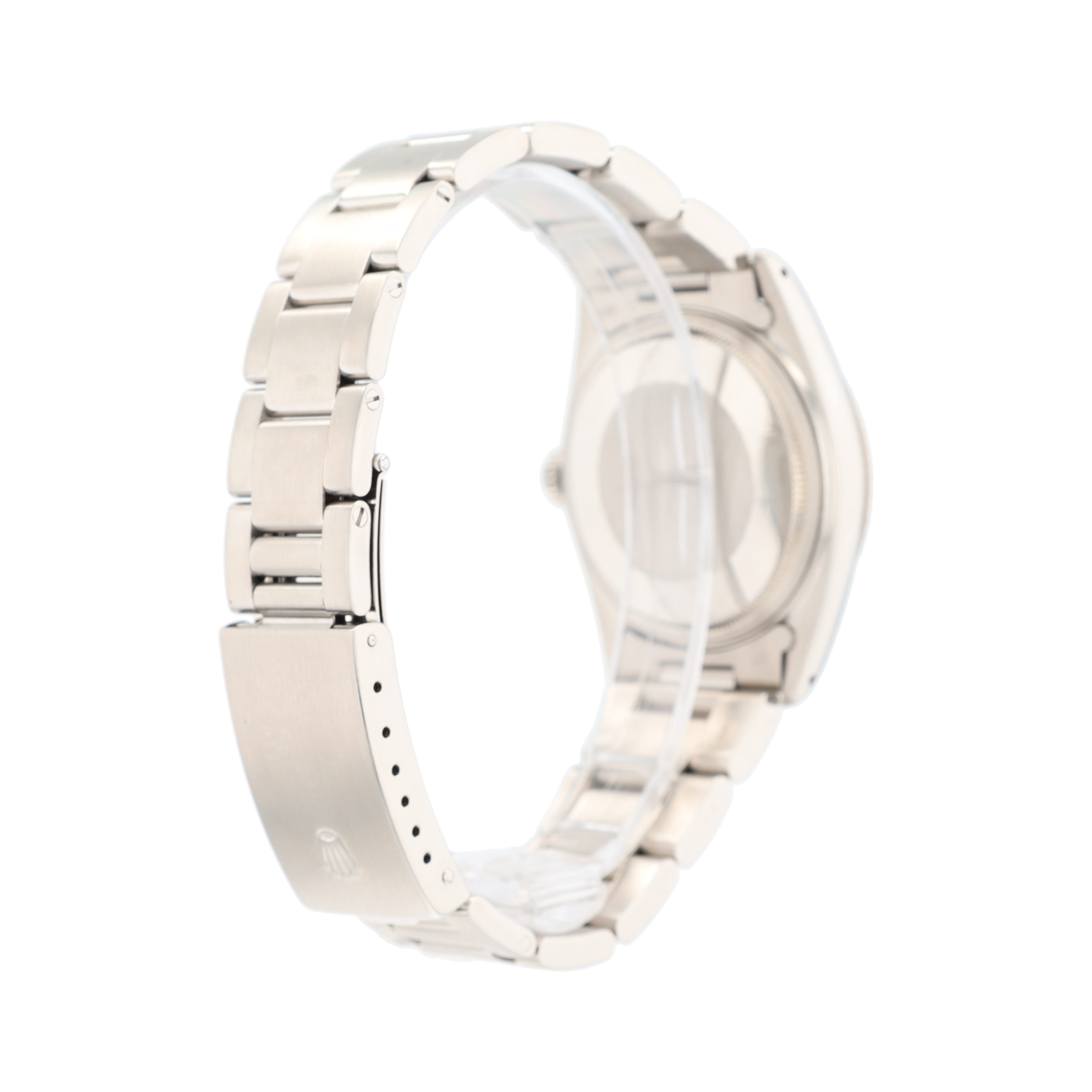 B&P Rolex Datejust 16014 36mm Silver Index Dial Fluted Bezel Oyster Band - Luxuriant Concierge