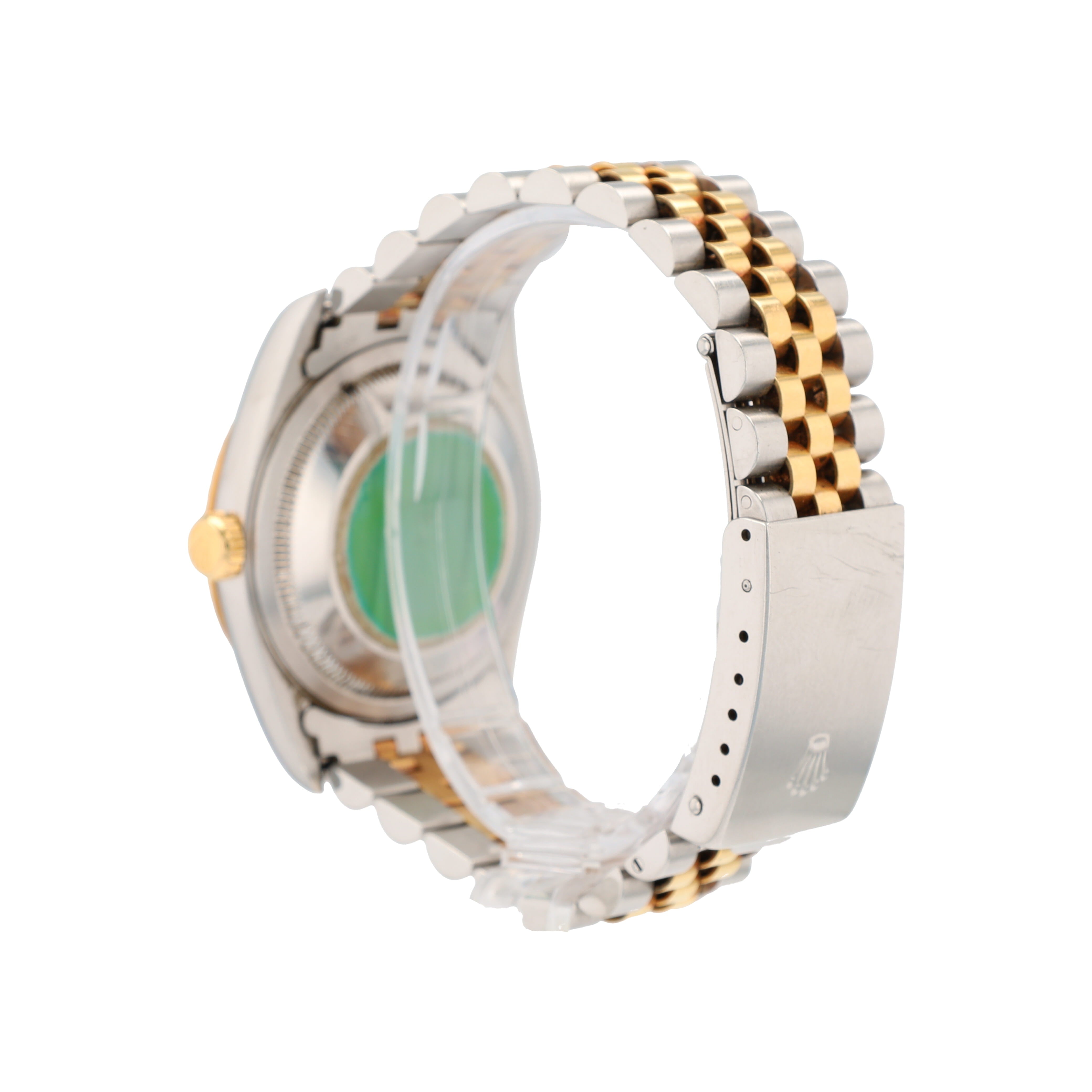 B&P Rolex Datejust 16233 36mm Blue Vignette Diamond (N.S) Dial Fluted Bezel Jubilee Band - Luxuriant Concierge