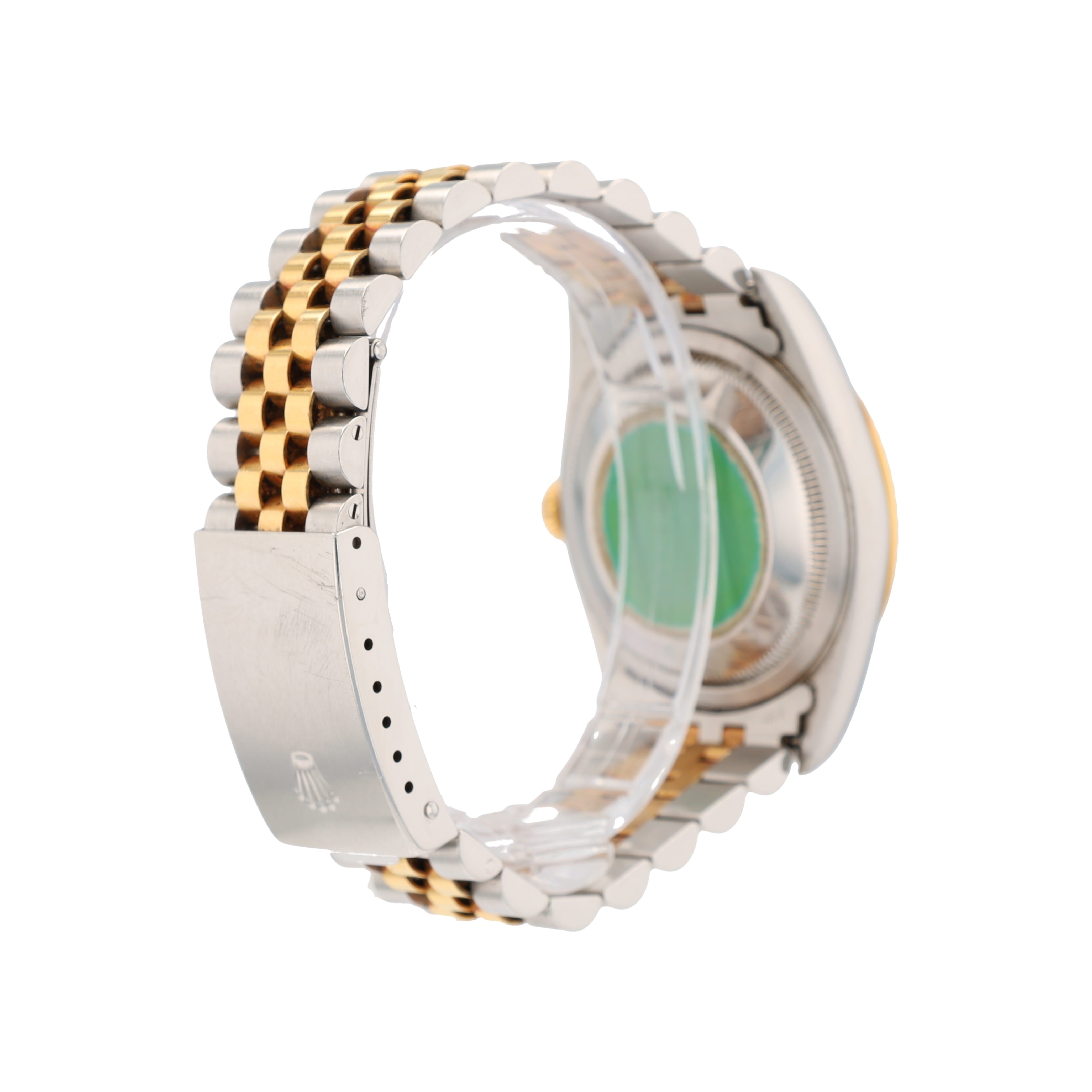 B&P Rolex Datejust 16233 36mm Blue Vignette Diamond (N.S) Dial Fluted Bezel Jubilee Band - Luxuriant Concierge