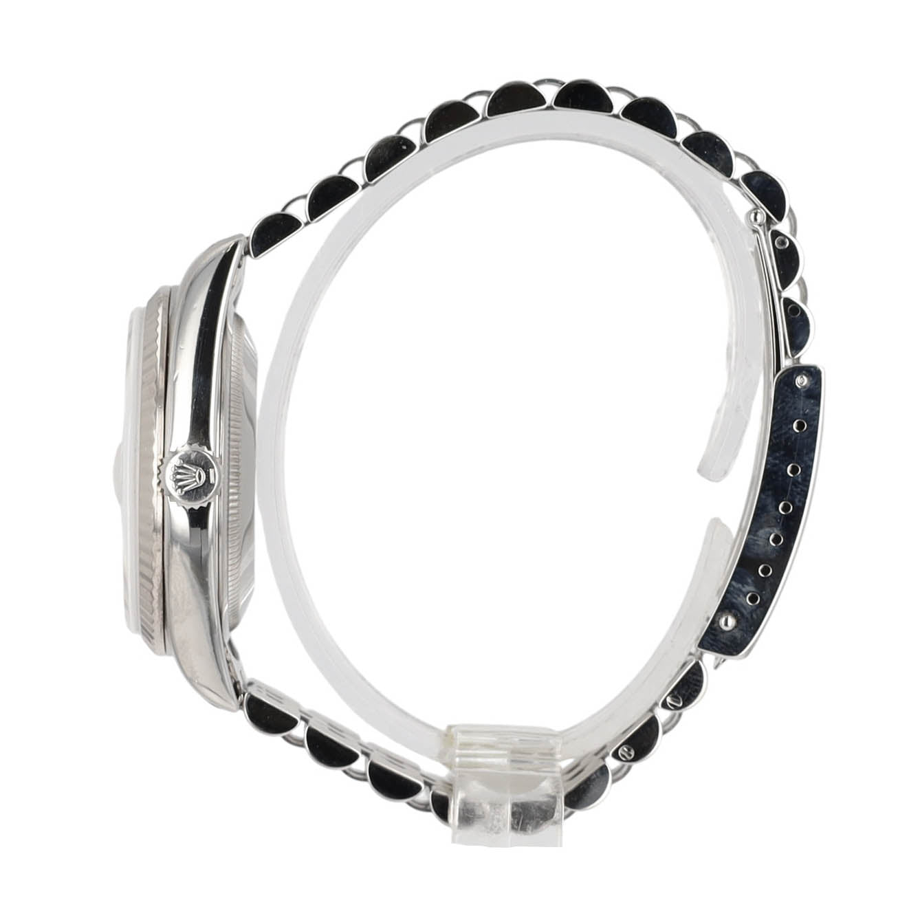 Rolex Datejust 16234 36mm Silver Index Numeral Dial Fluted Bezel Jubilee Band