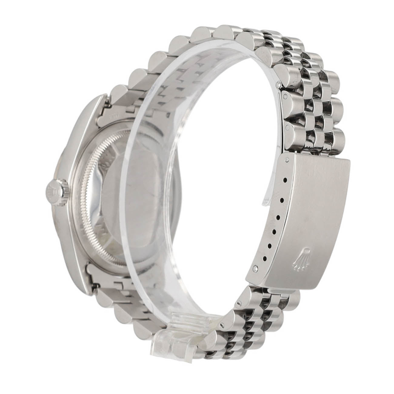 Rolex Datejust 16234 36mm Silver Index Numeral Dial Fluted Bezel Jubilee Band