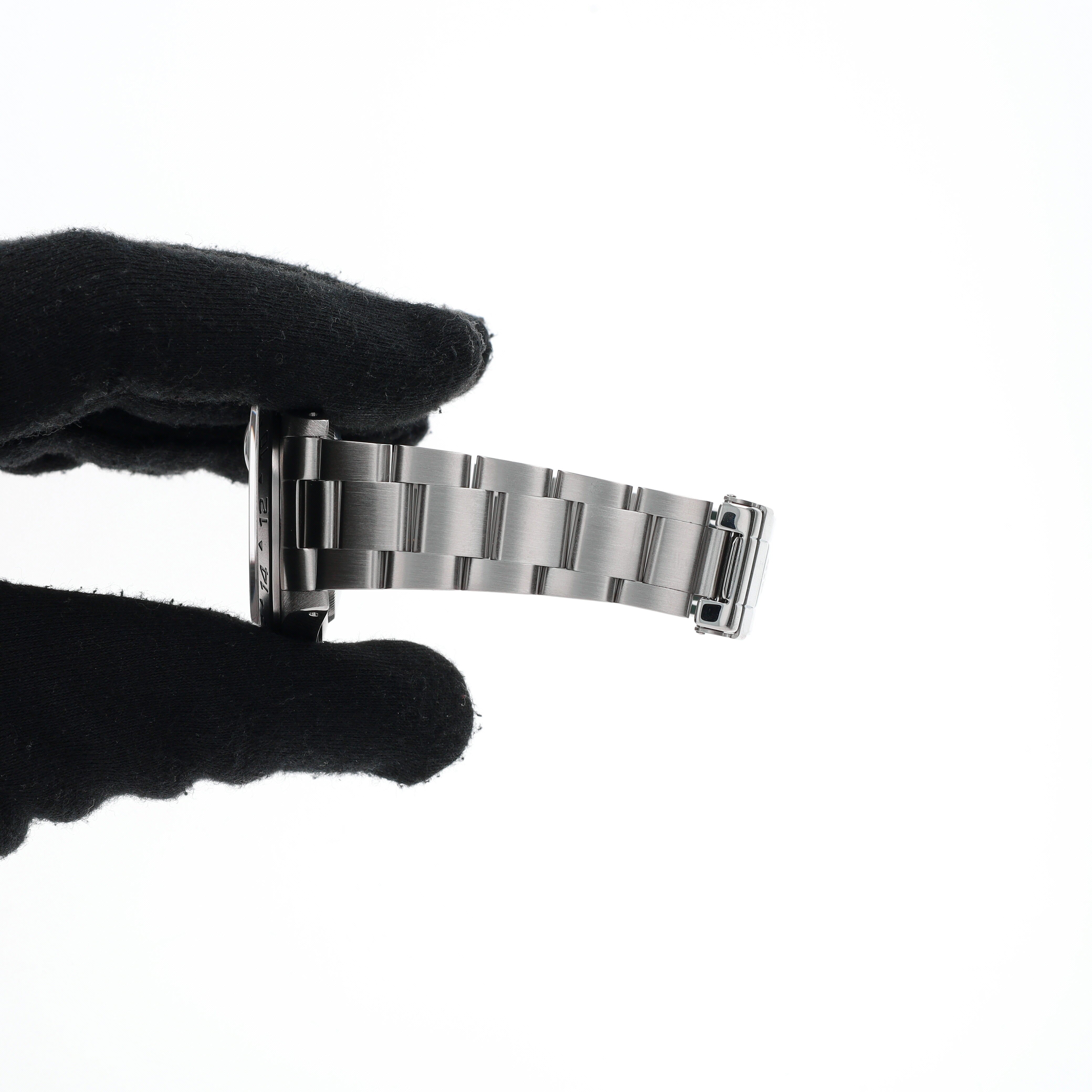 B&P Rolex Explorer II 16570 40mm Black Luminous Dial GMT Bezel Oyster Band - Luxuriant Concierge