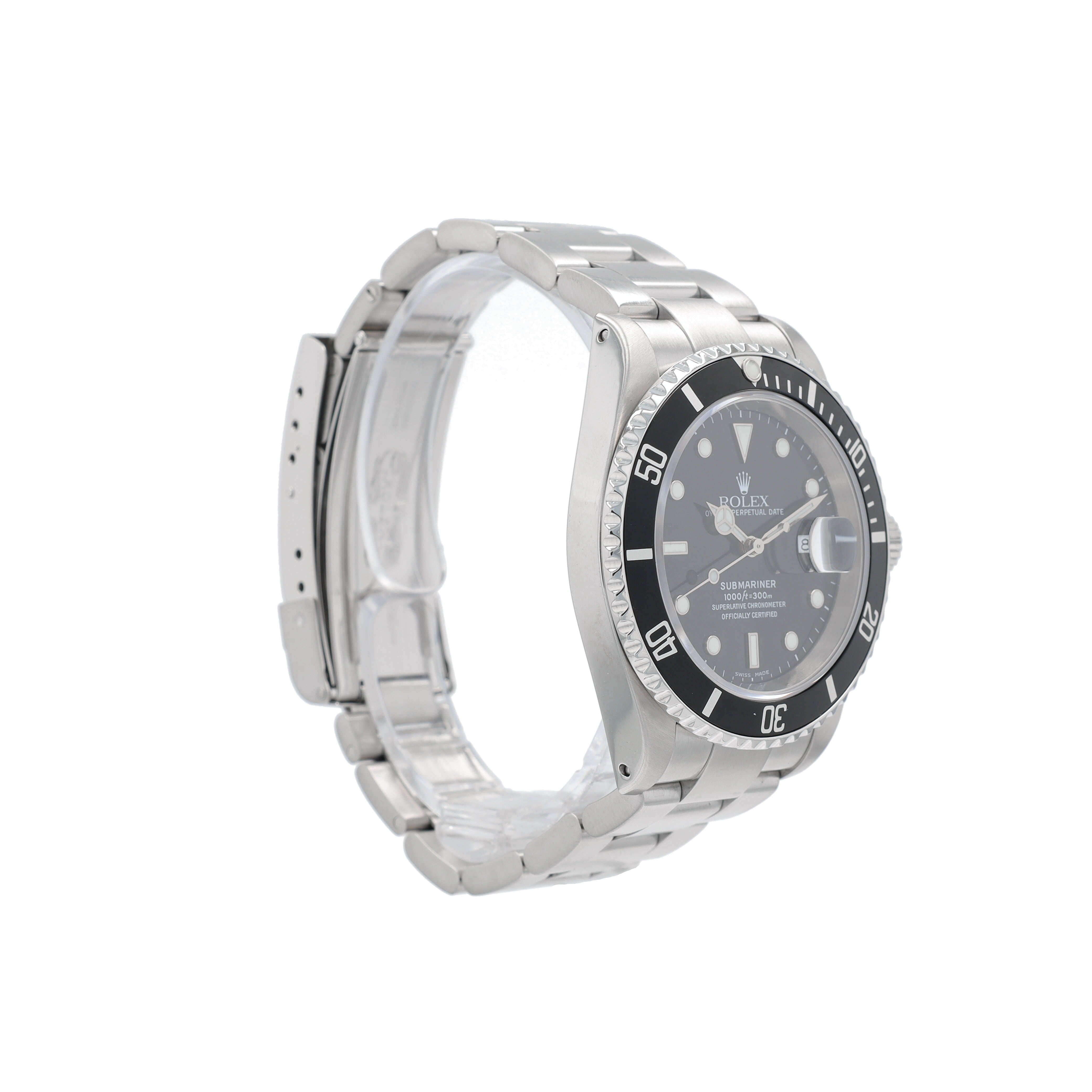 Rolex Submariner 16610 40mm Black luminous Index Dial Rotating Bezel Bezel Oyster Band - Luxuriant Concierge