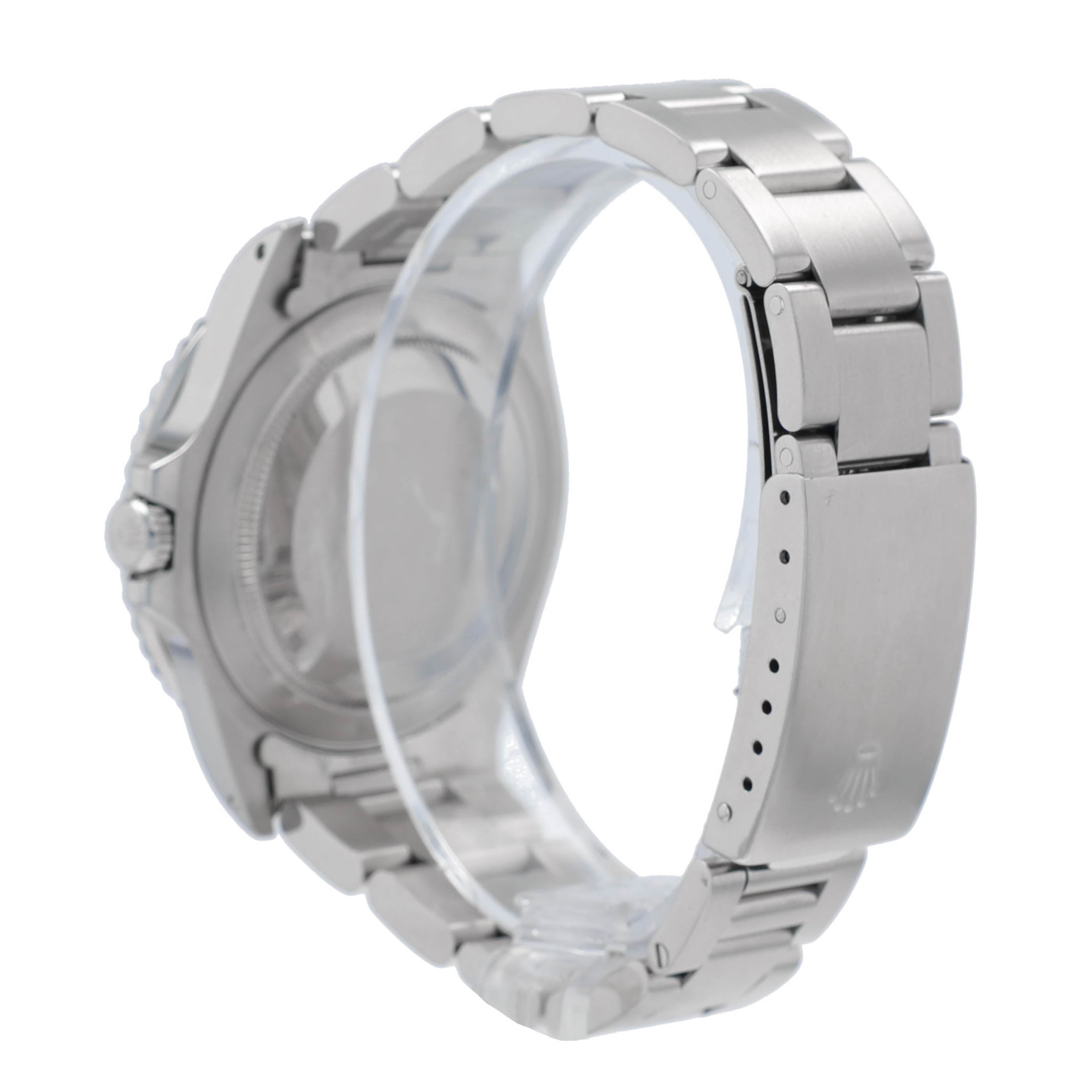 Rolex GMT Master 16700 40mm Black White Luminous Dial Rotatable Bezel - Pepsi Faded Insert Bezel Oyster Band