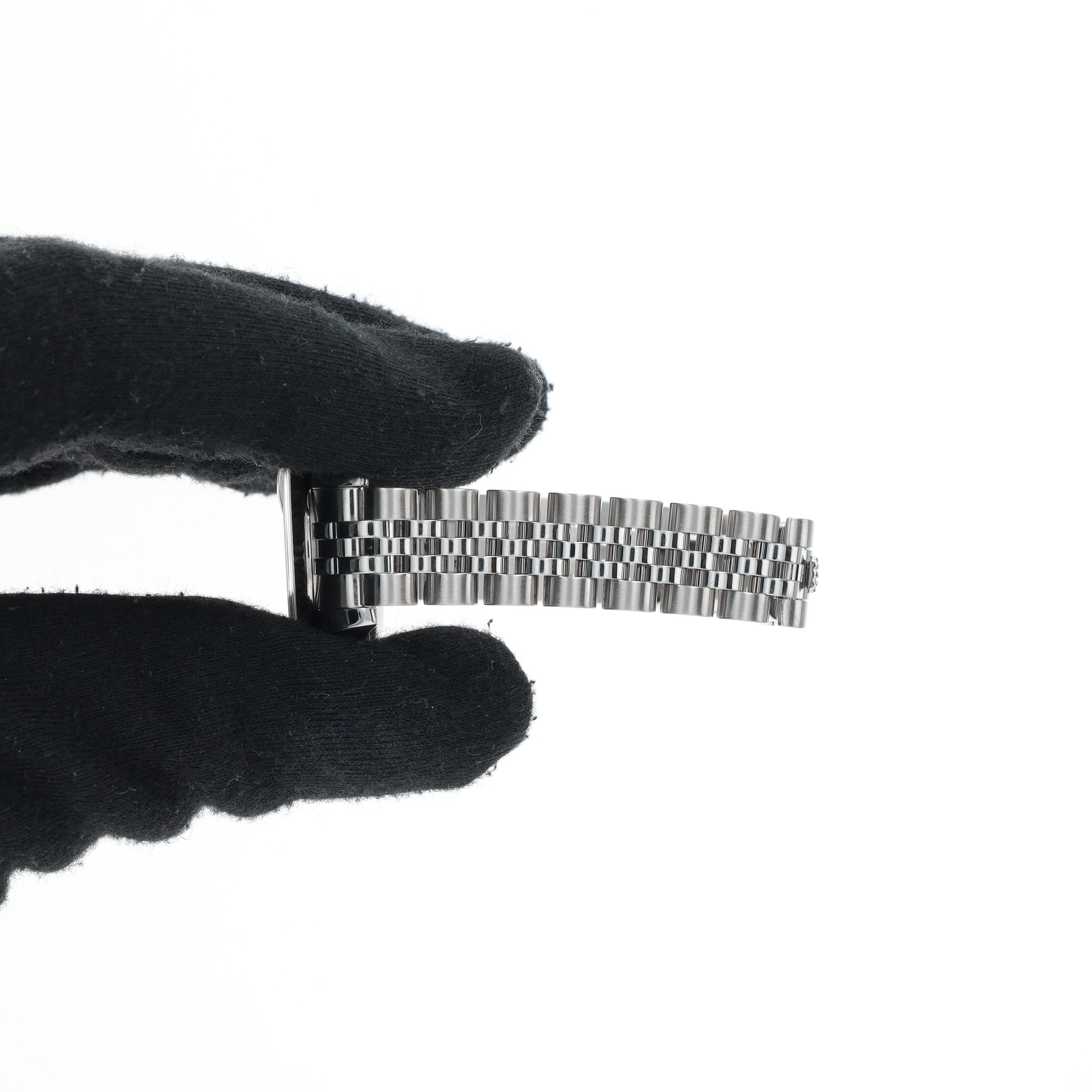 B&P Rolex Datejust 179174 26mm Blue Diamonds Dial Fluted Bezel Jubilee Band - Luxuriant Concierge