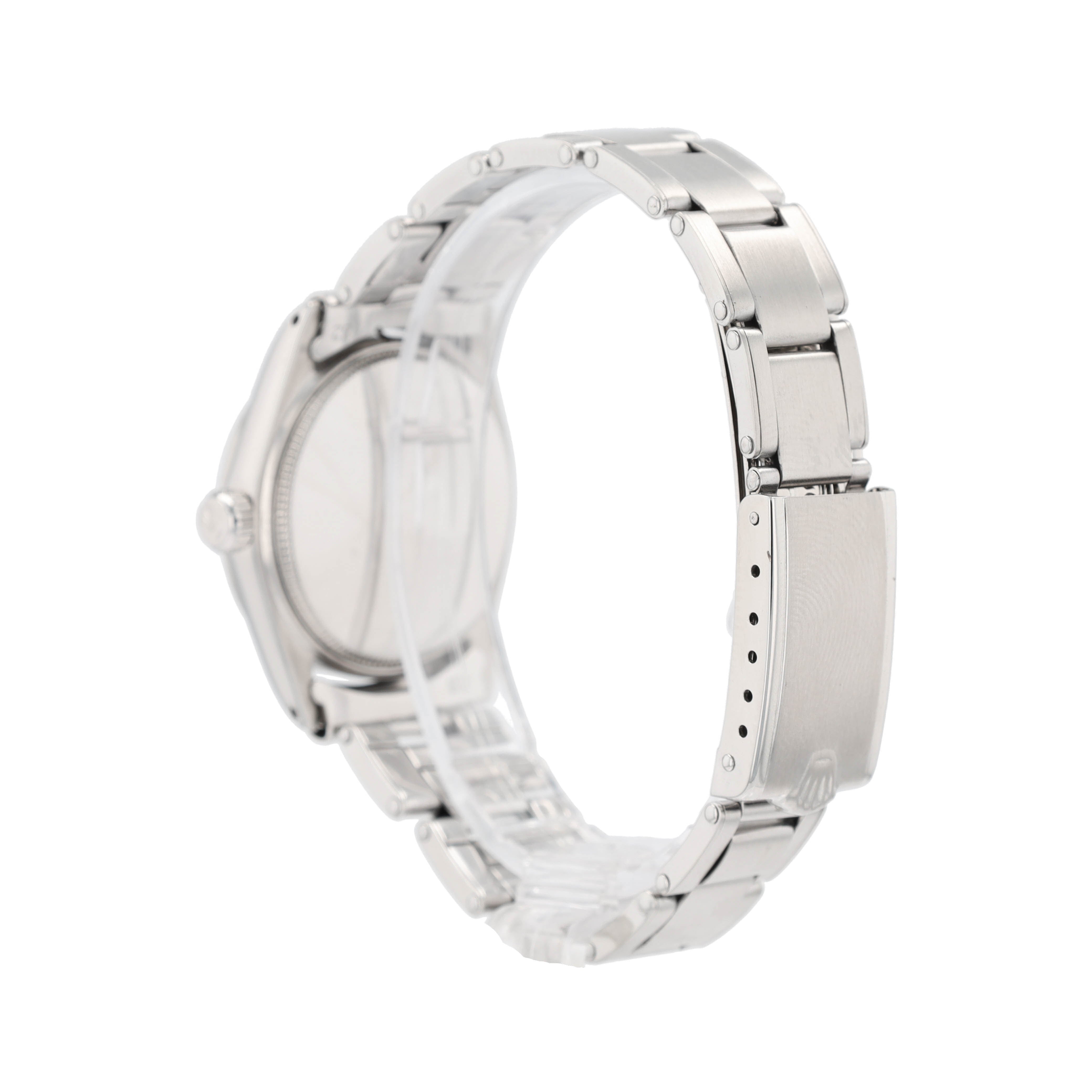 Rolex Ladies Watch Stainless Steel Oyster Date 6466 Black Dial 31mm Oyster Band - Luxuriant Concierge