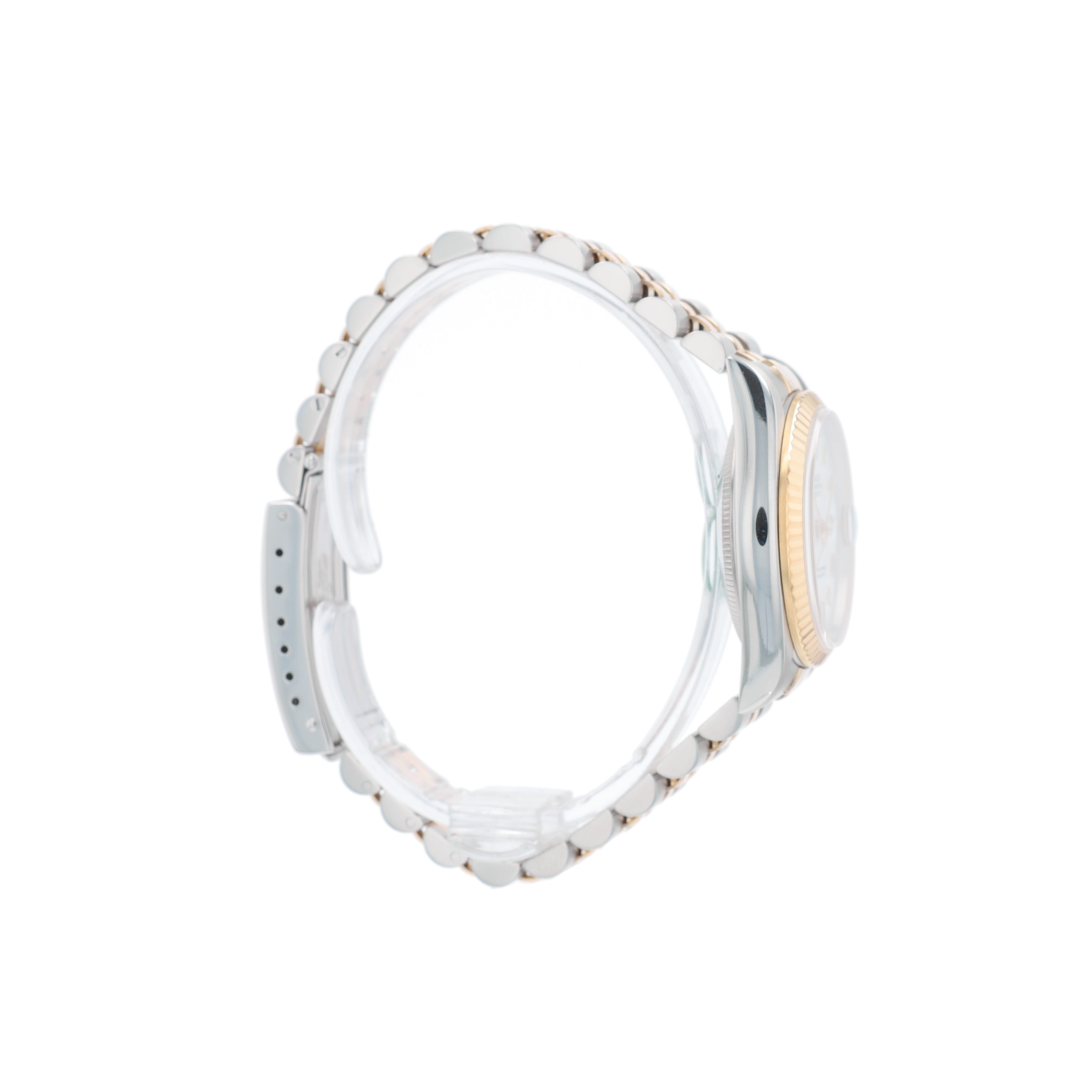 Rolex Datejust 68273 31mm White Roman Dial Fluted Bezel Jubilee Band - Luxuriant Concierge