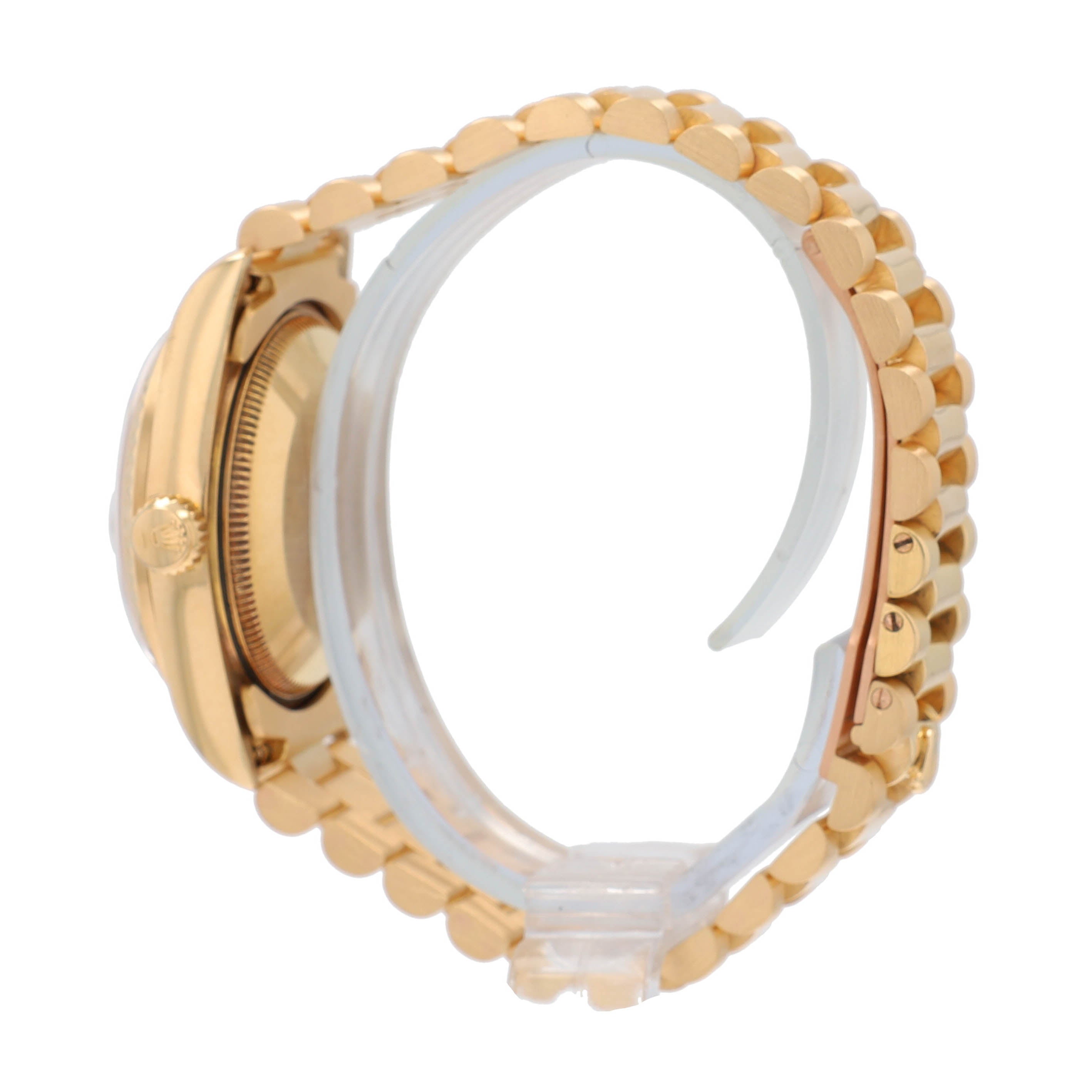 Rolex Datejust 68278 31mm White Roman Numeral Dial Fluted Bezel President Band - Luxuriant Concierge