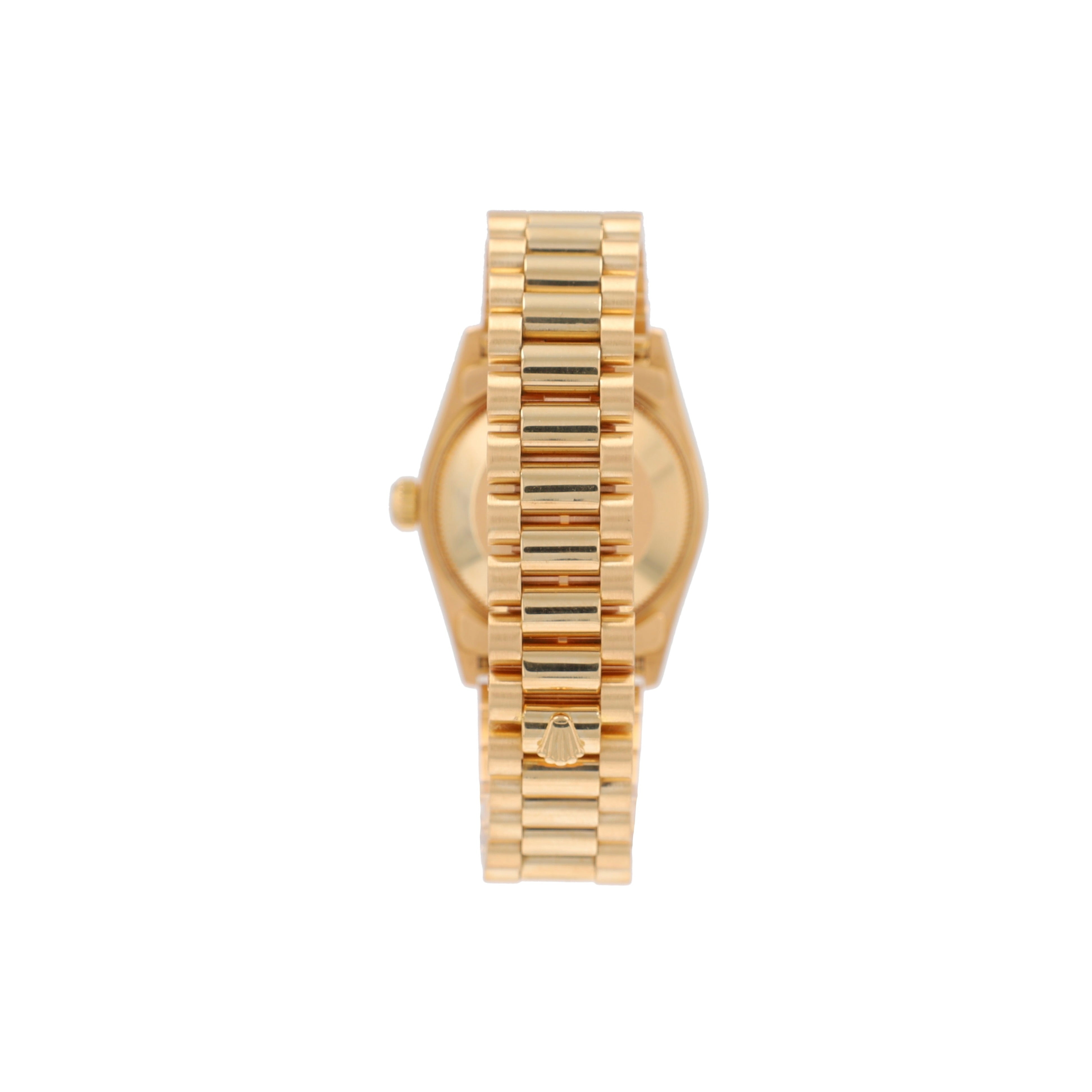 Rolex Datejust 68278 31mm Champagne Diamonds Dial Fluted Bezel President Band - Luxuriant Concierge