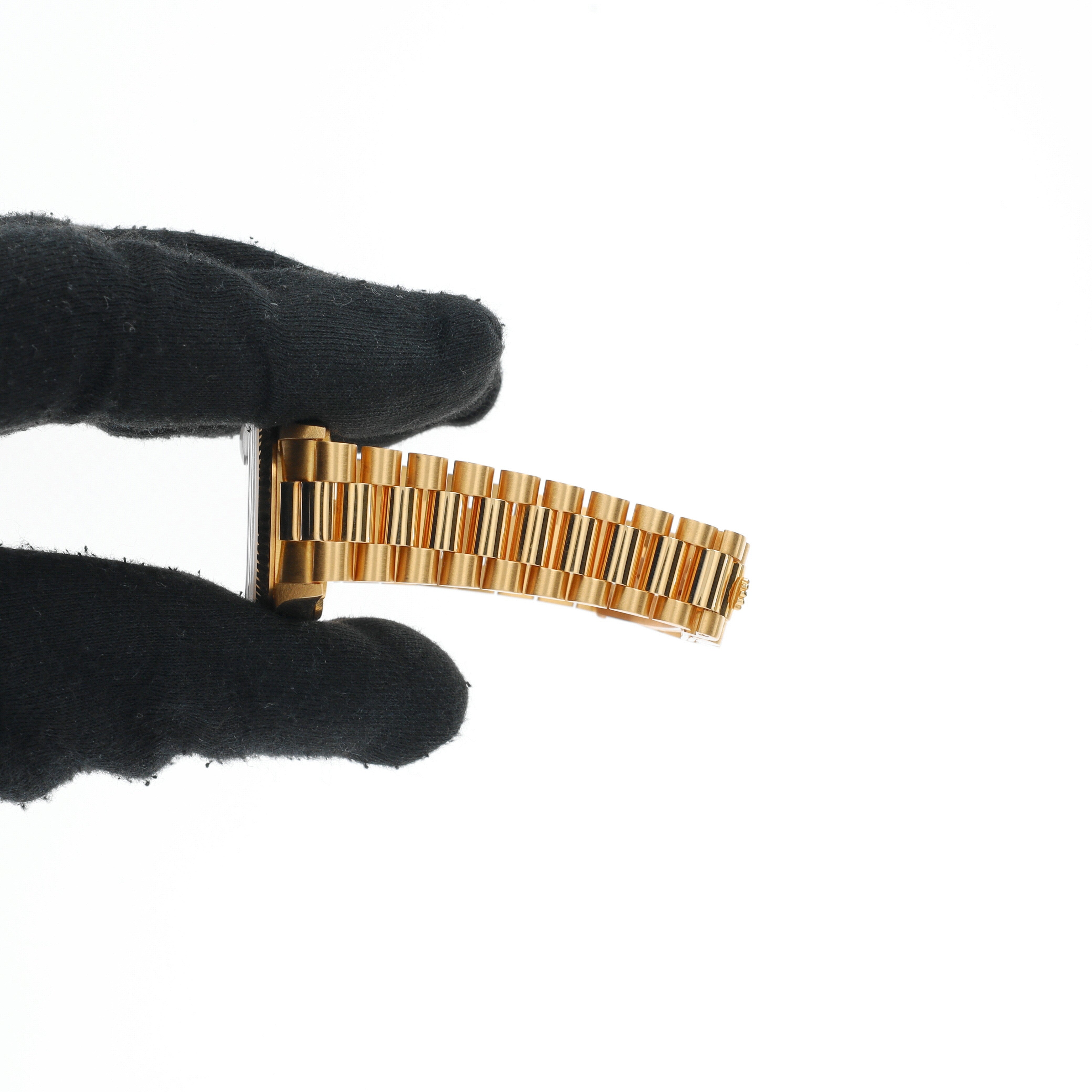 Rolex  Datejust 68278 31mm Champagne Diamond Dial Fluted Bezel President Band - Luxuriant Concierge