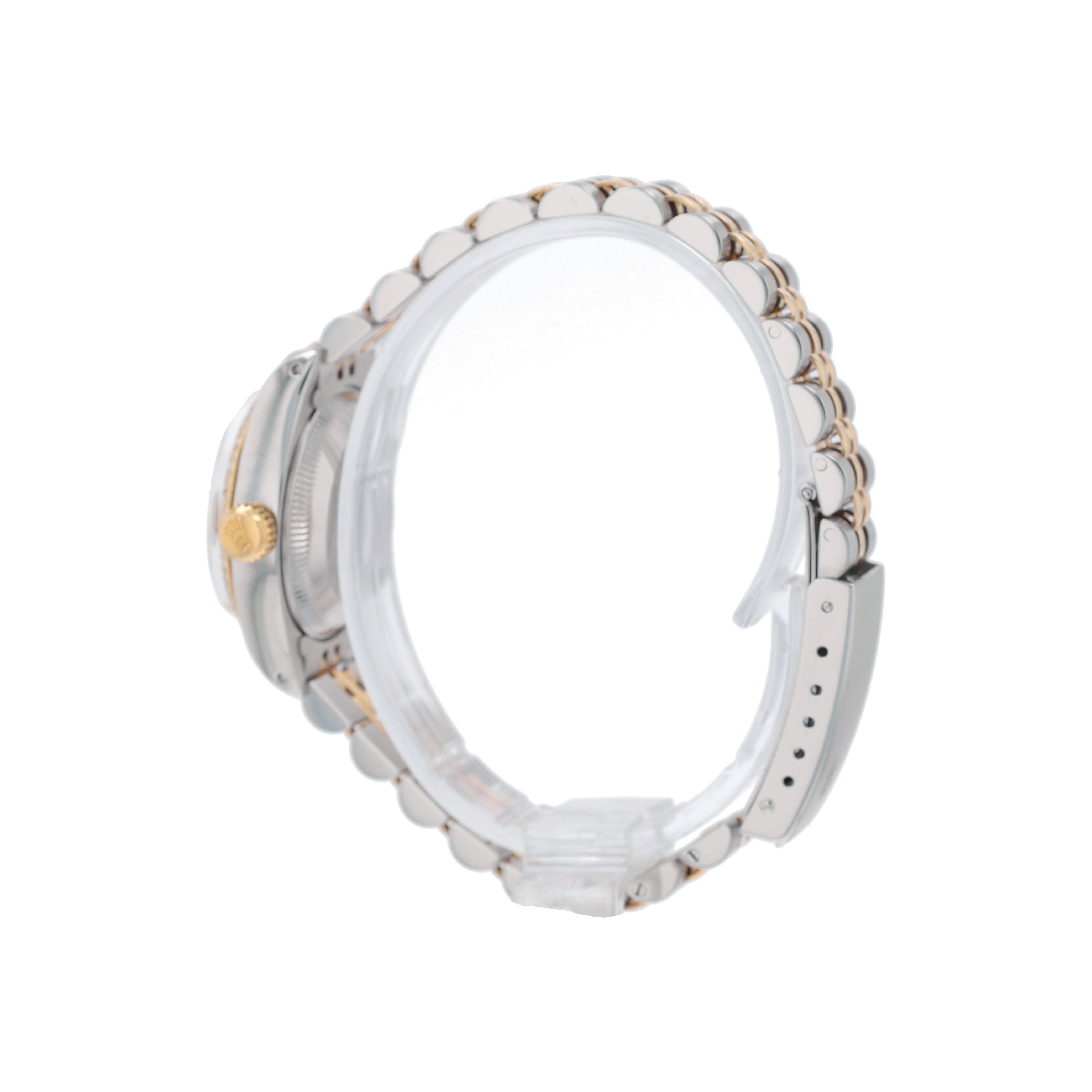 B&P Rolex Date 6917 26mm Champagne Index Dial Fluted Bezel Jubilee Band - Luxuriant Concierge