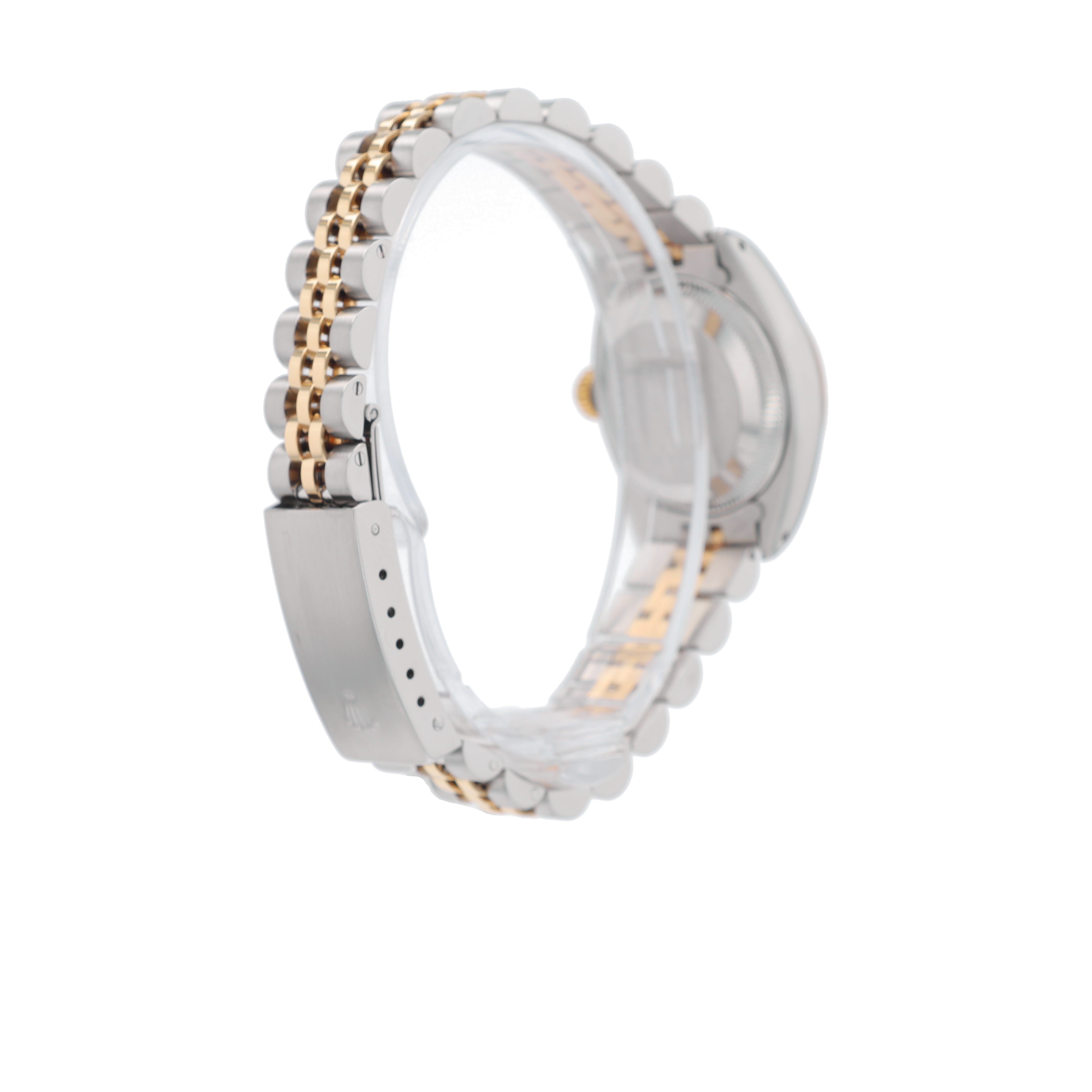 B&P Rolex Date 6917 26mm Champagne Index Dial Fluted Bezel Jubilee Band - Luxuriant Concierge