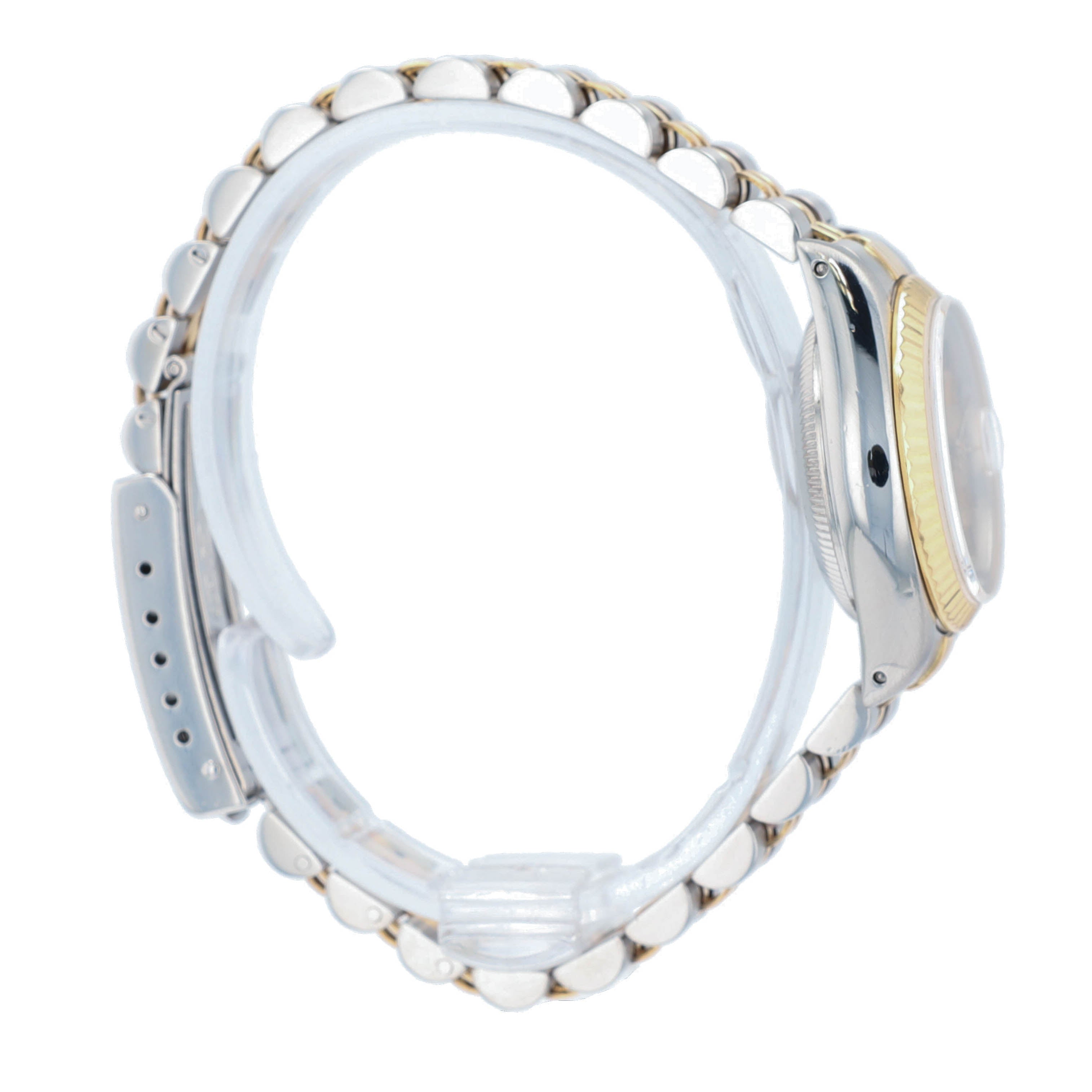 B&P Rolex Datejust 69173 26mm Champagne Index Dial Fluted Bezel Jubilee Band